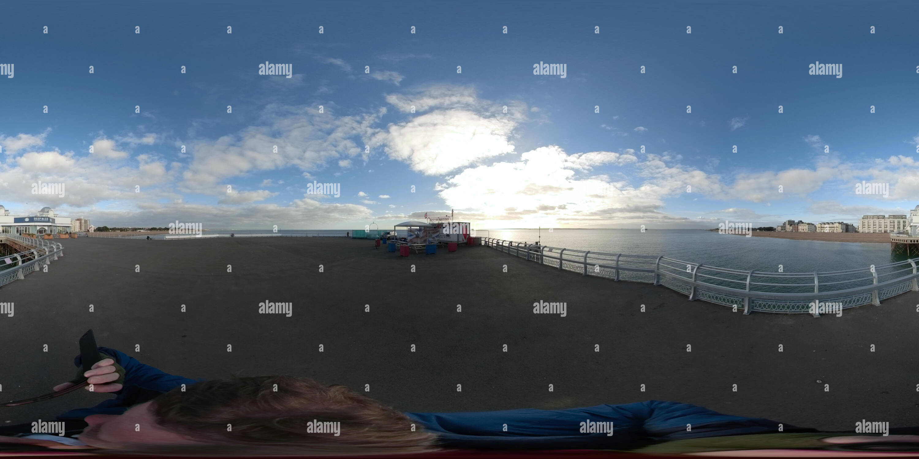 360 Grad Panorama Ansicht von Portsmouth Harbour