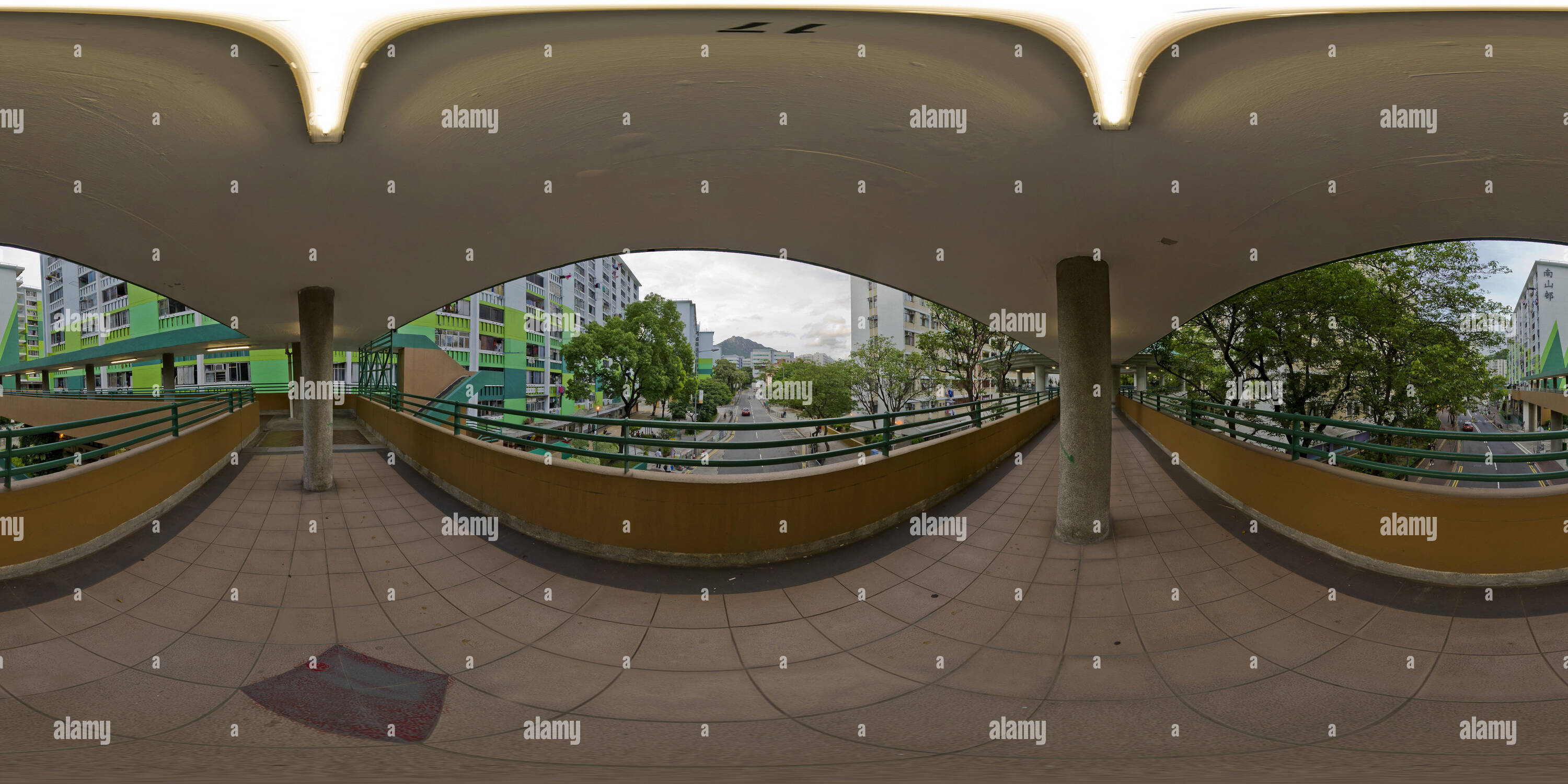 360 Grad Panorama Ansicht von Nam Shan Immobilien Shek Kip Mei (石硤尾南山邨) Kowloon