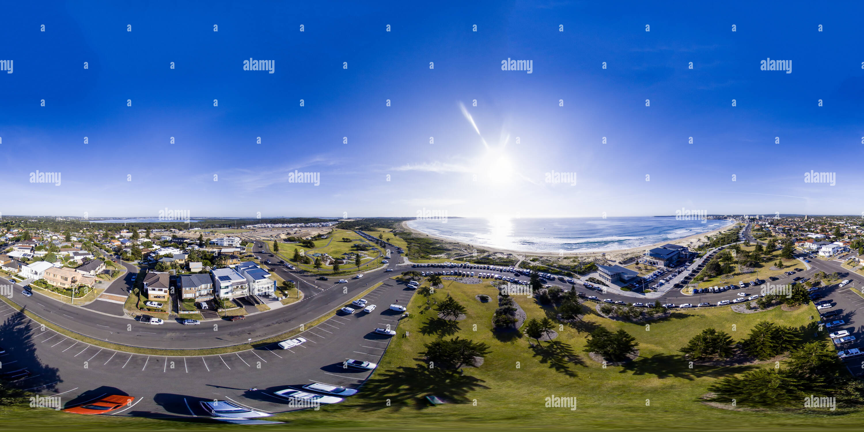 360 Grad Panorama Ansicht von Wanda Strand, Cronulla