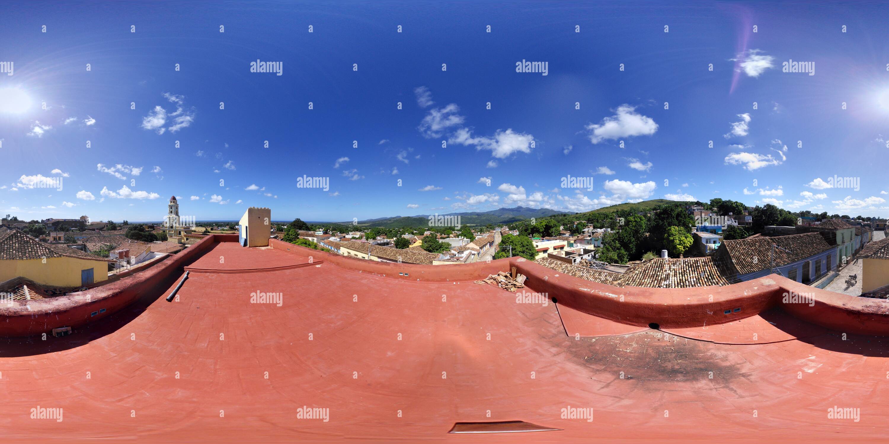 360 Grad Panorama Ansicht von Kuba, Trinidad, Calle de la Amargura 85, 20151026 162552