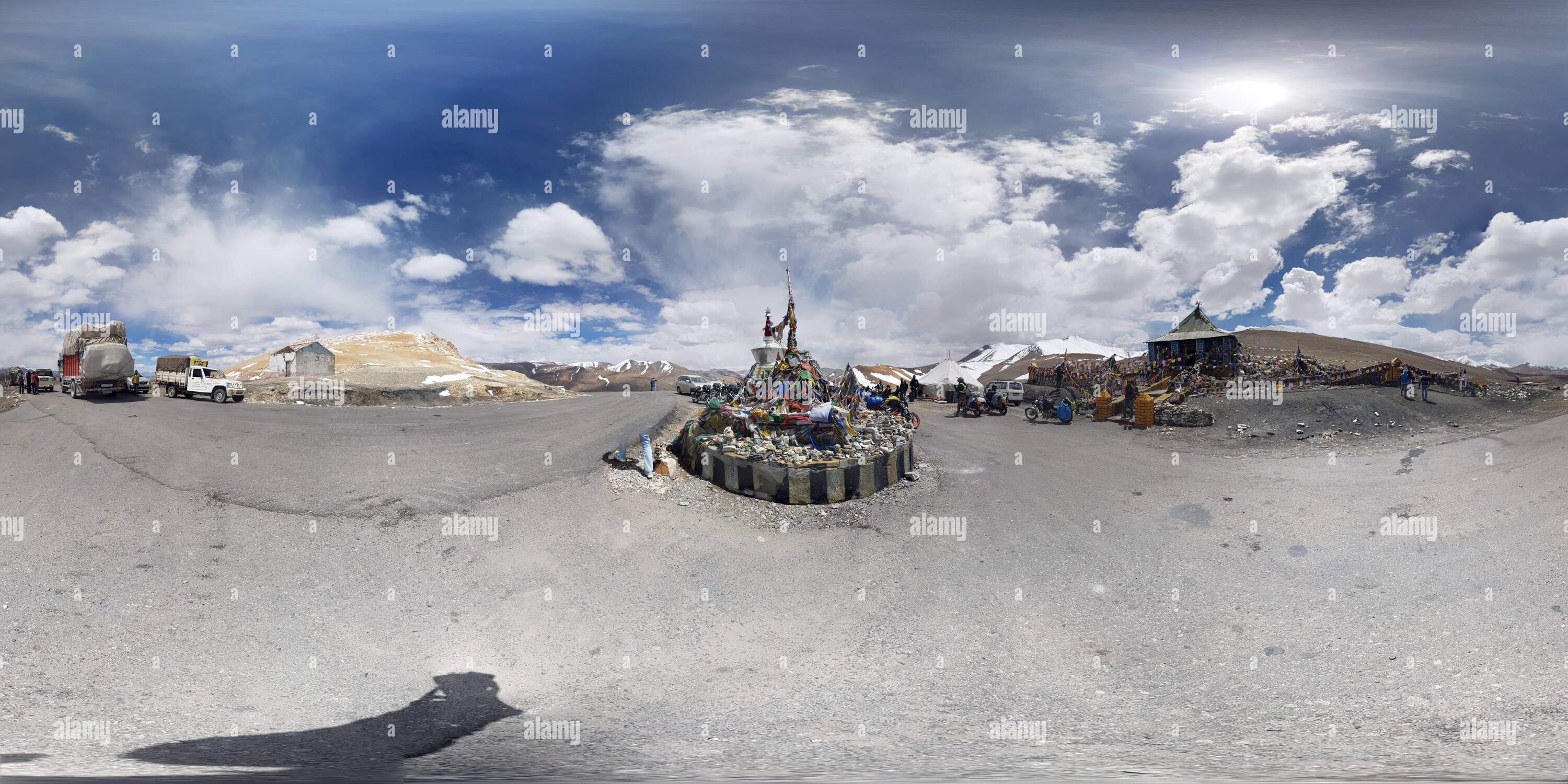 360 Grad Panorama Ansicht von Tanglang La Pass