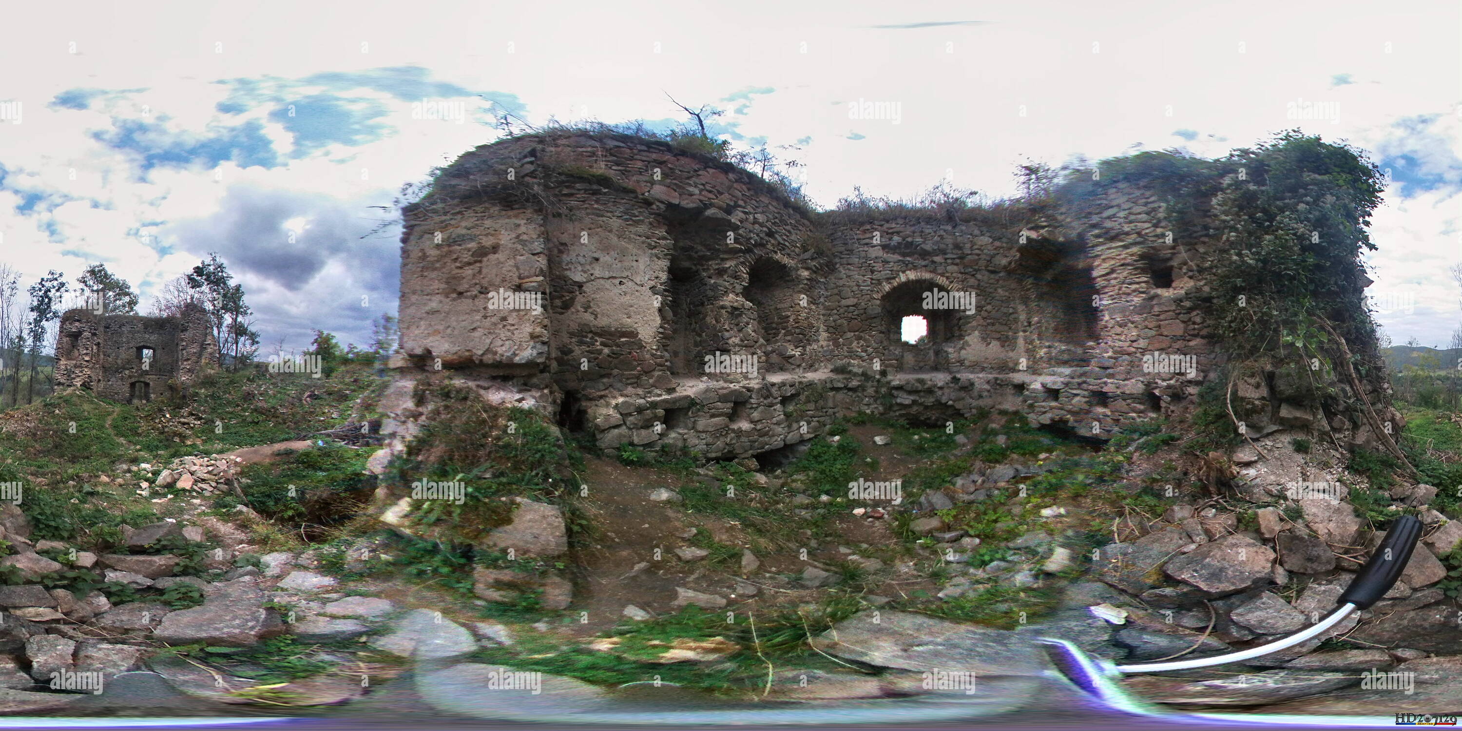 360 Grad Panorama Ansicht von Cetatea de la Bologa