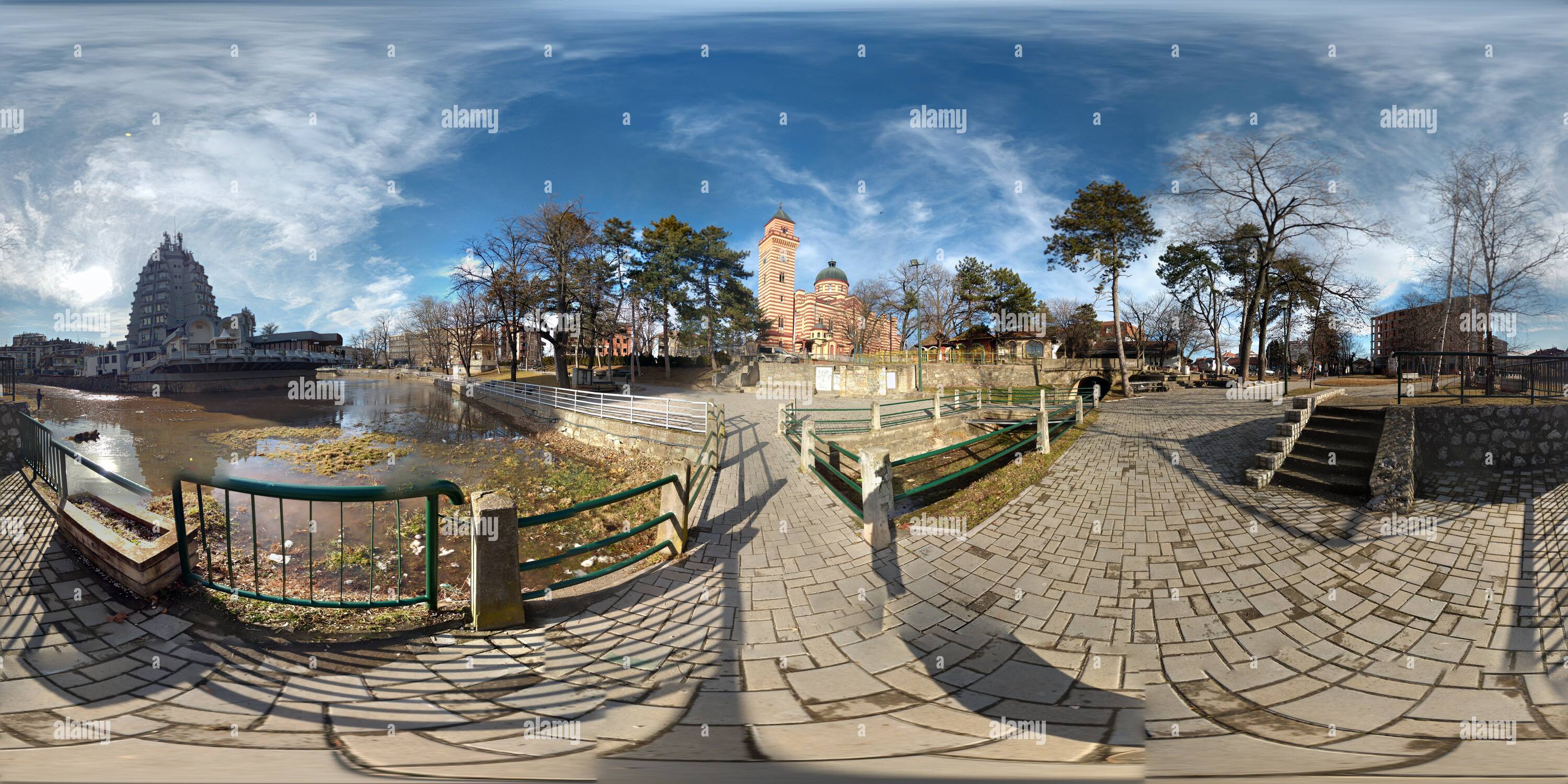 360 Grad Panorama Ansicht von Crkva Sv. Troice, Paracin