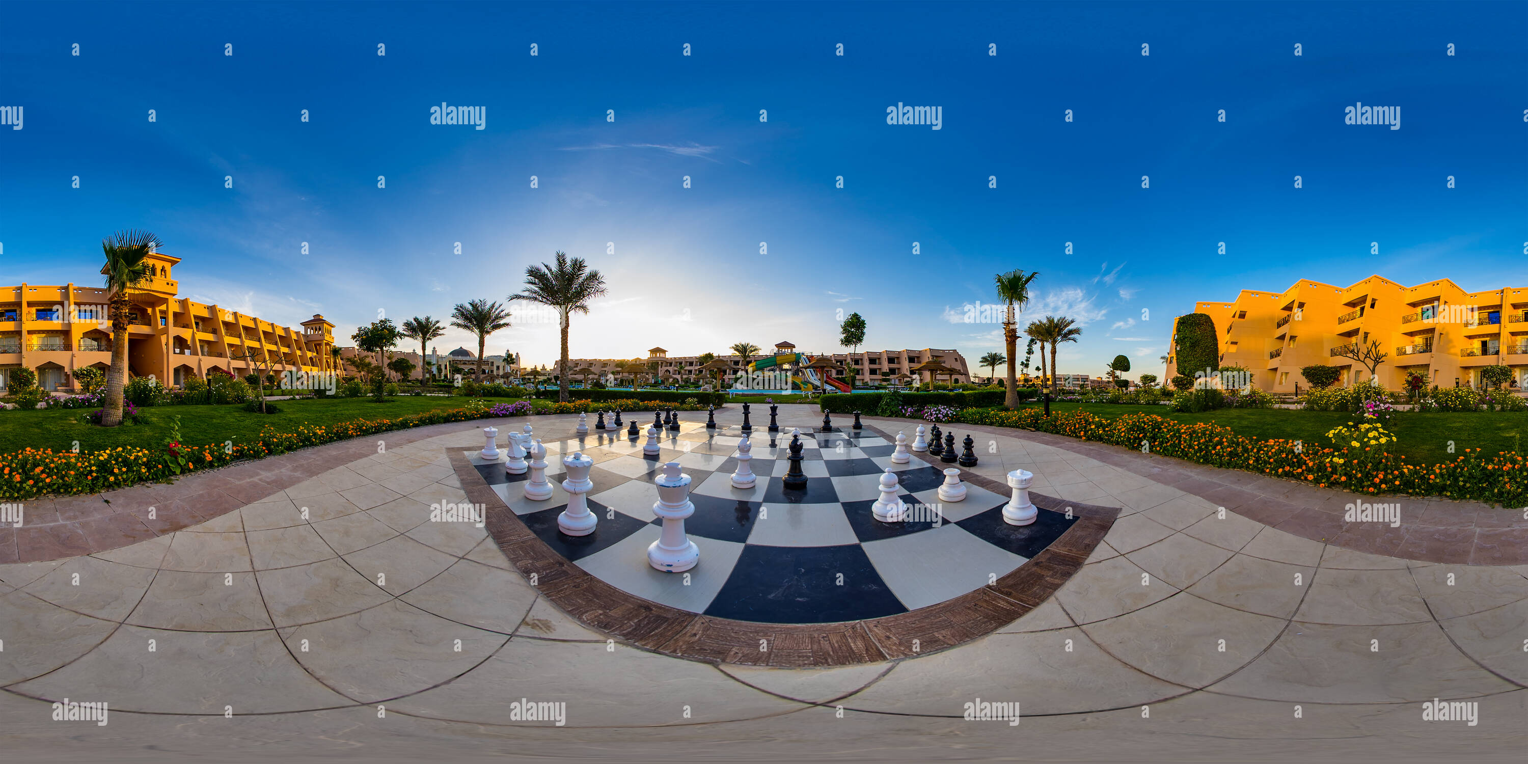 360 Grad Panorama Ansicht von Schach
