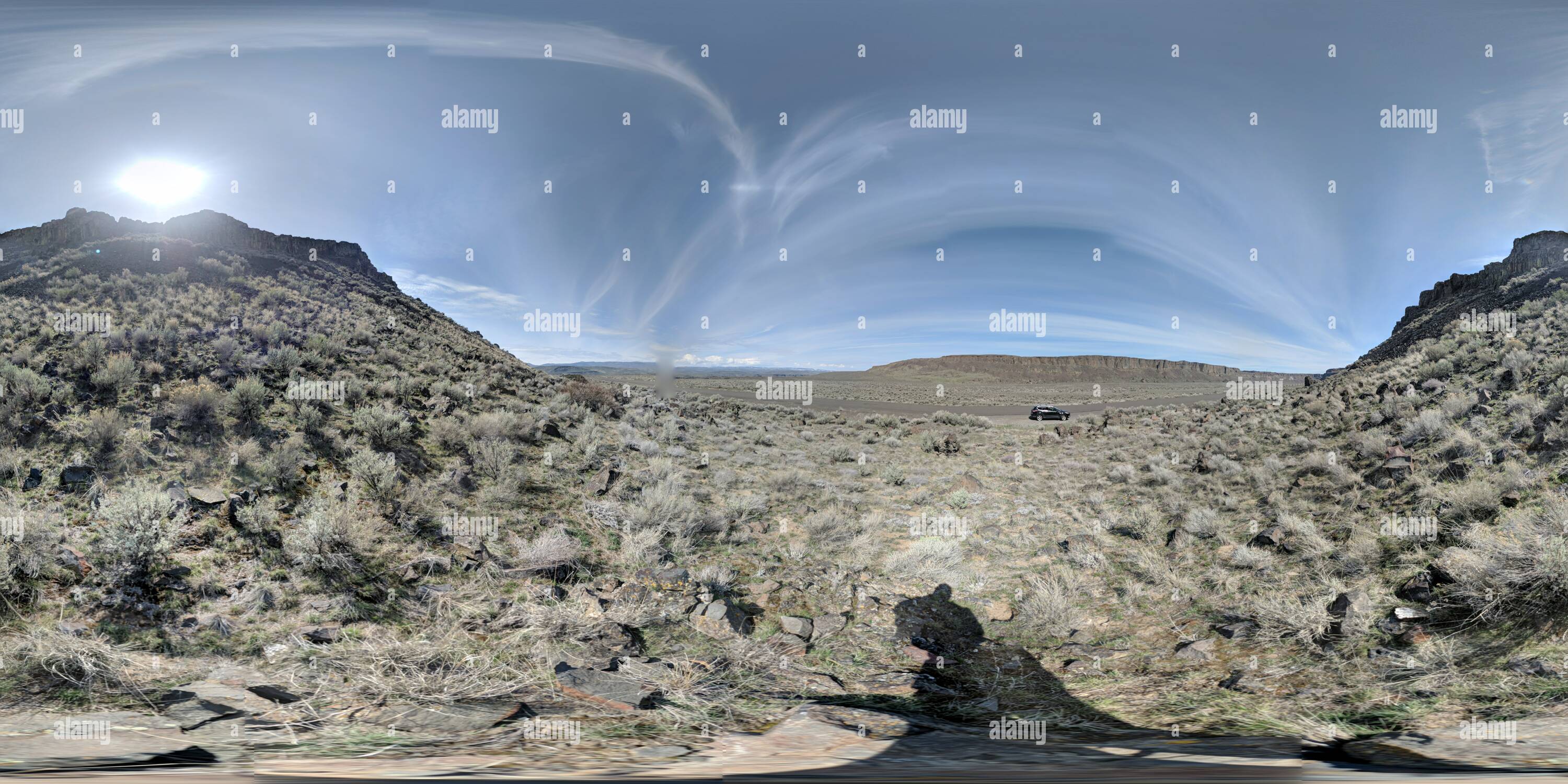 360 Grad Panorama Ansicht von Franzose Coulee, Washington State