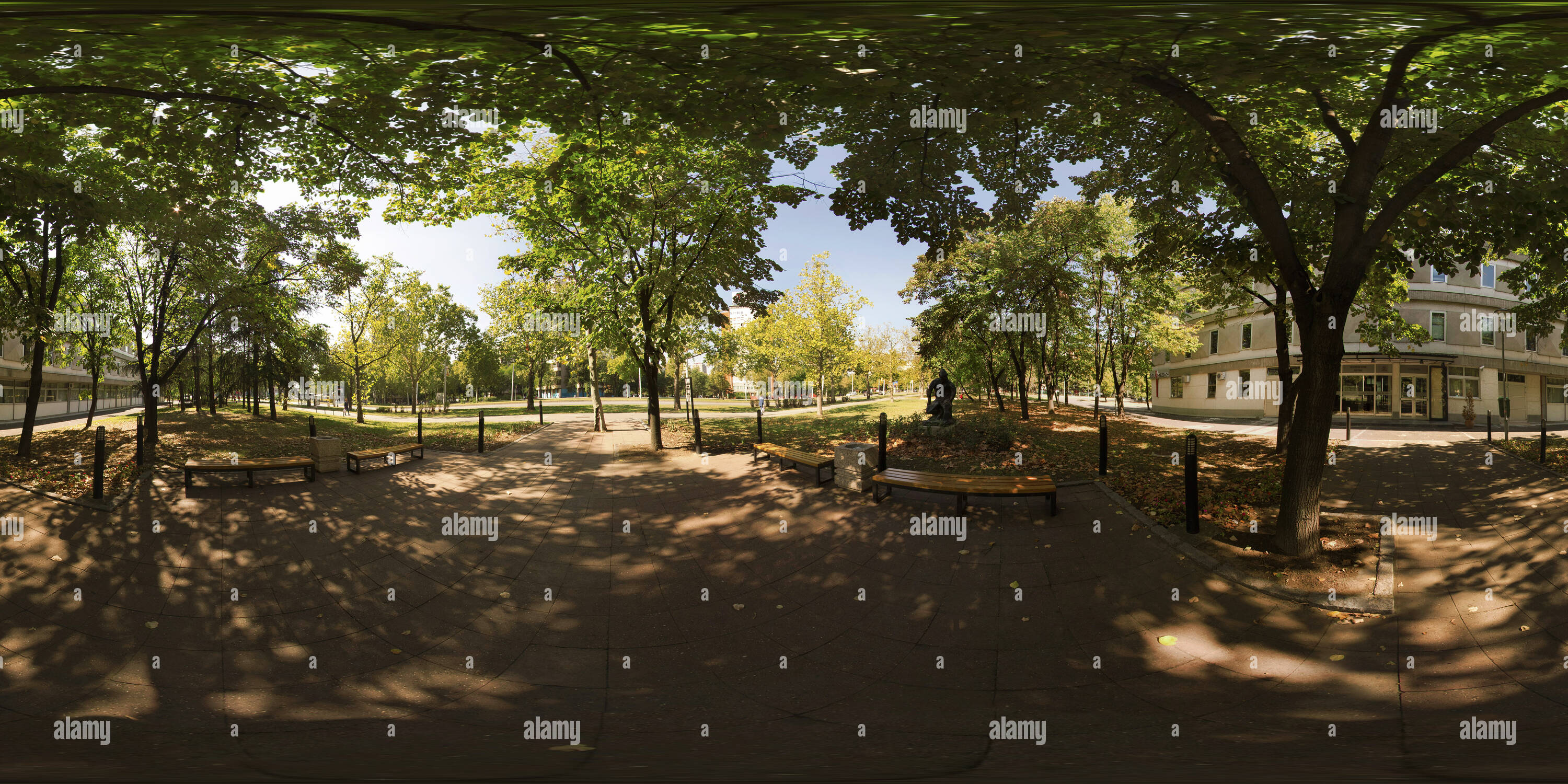 360 Grad Panorama Ansicht von Denkmal an die historischen Archive von Belgrad