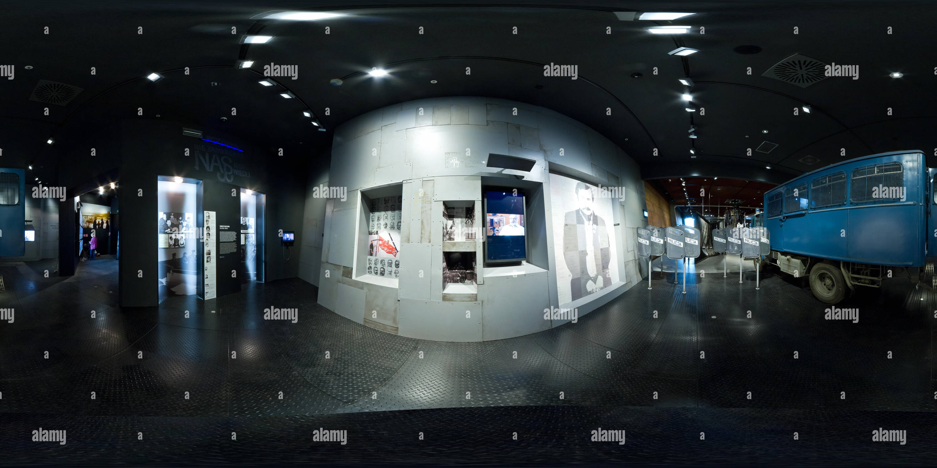 360 Grad Panorama Ansicht von Eine 360-Grad virtuelle Tour der europäischen Solidarität in Danzig, Polen.