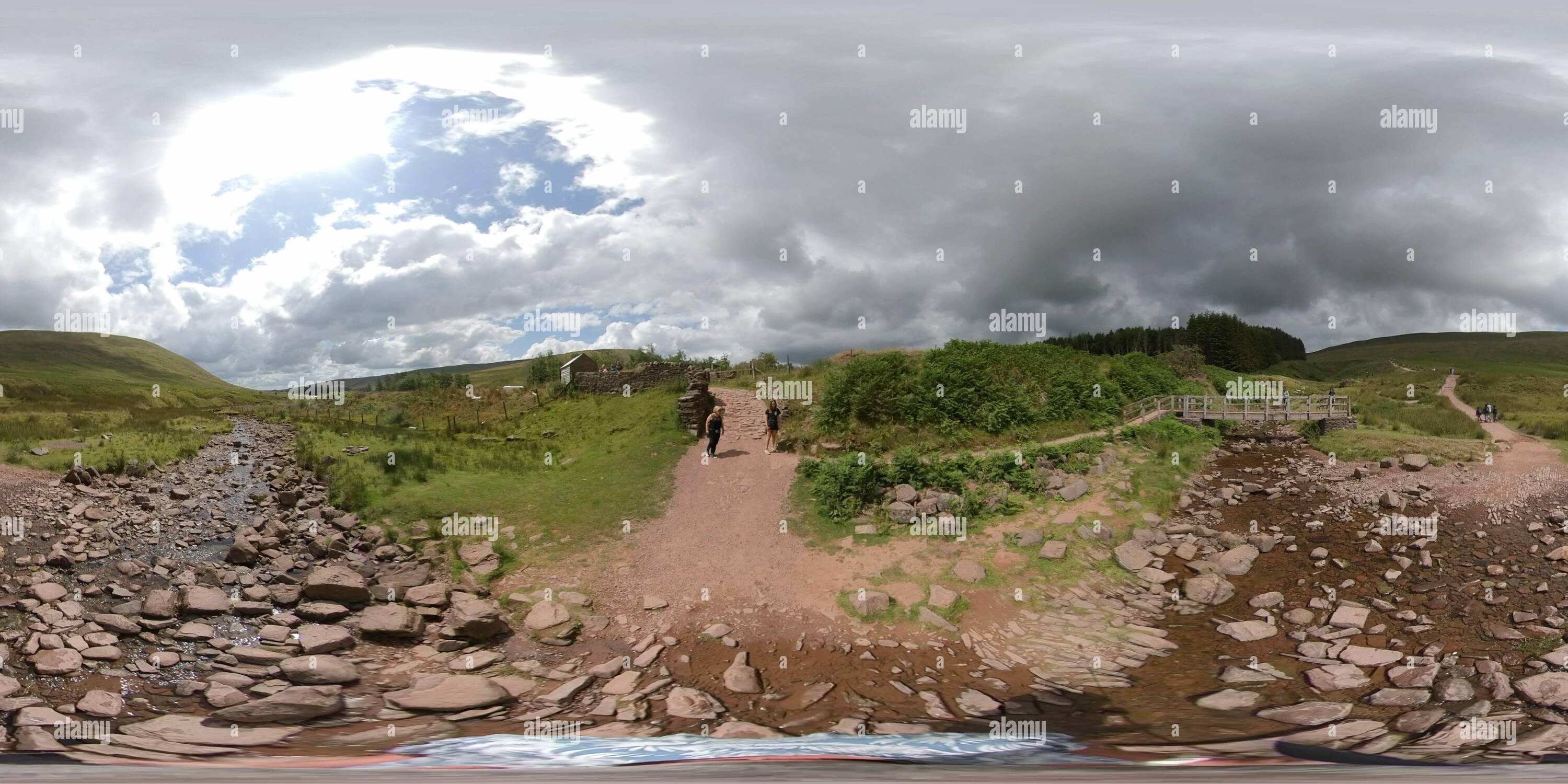 360 Grad Panorama Ansicht von 360-Grad-Ansicht von Pen Y Fan Wales