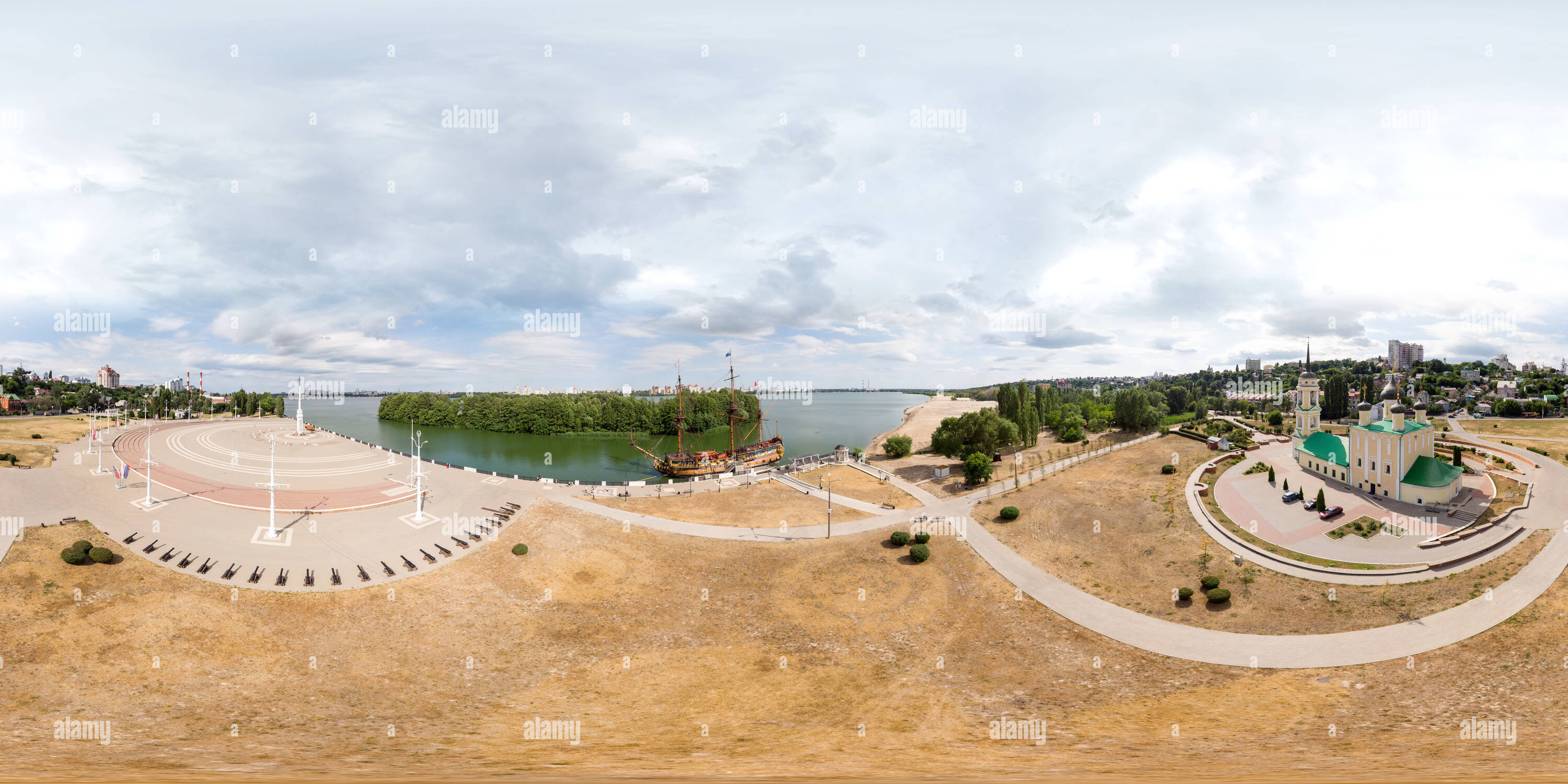 360 Grad Panorama Ansicht von Goto vorbestimmung Schiff