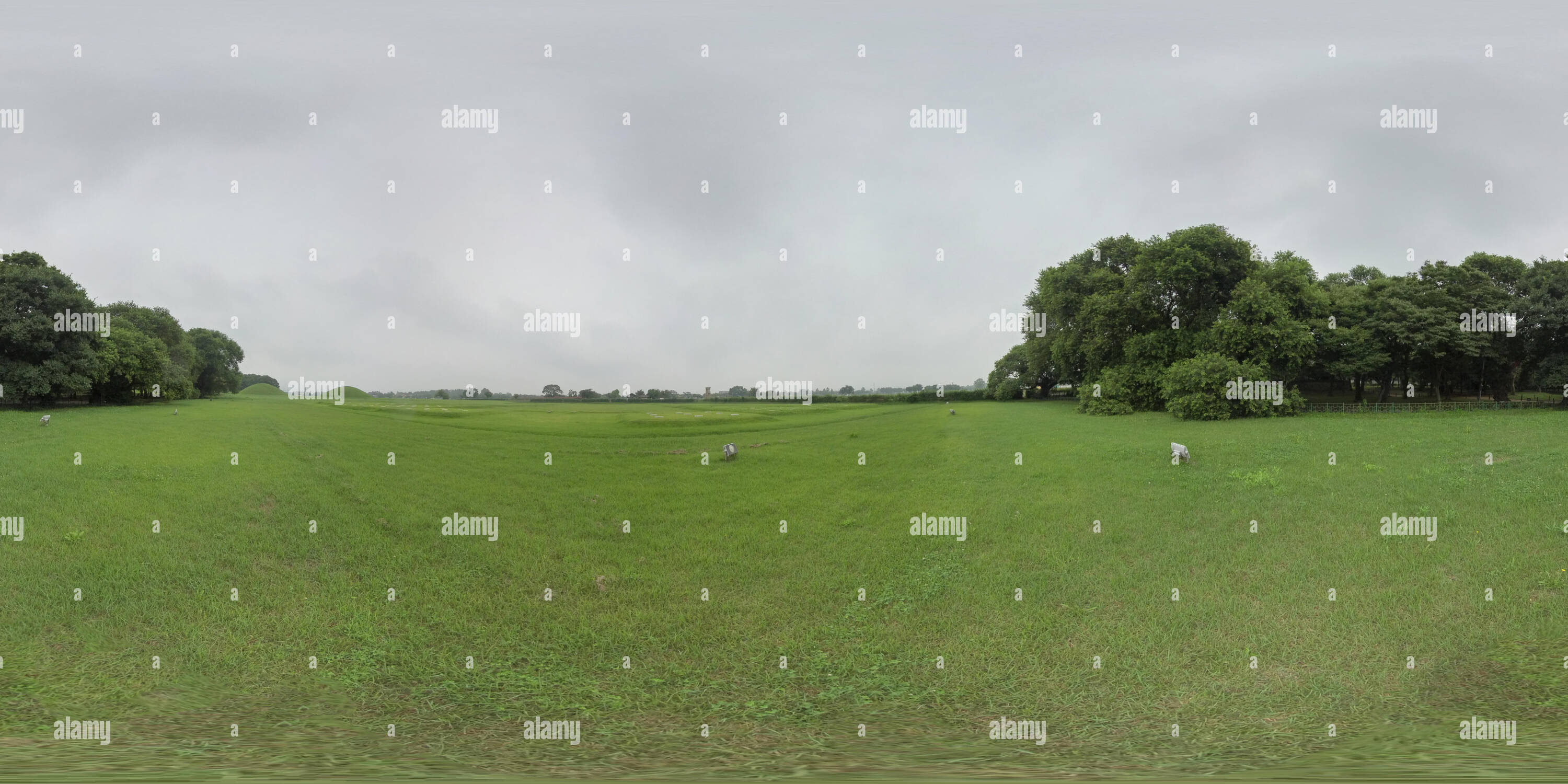 360 Grad Panorama Ansicht von Gyeongju, Südkorea 27. August 2019: 360 VR Weltkulturerbe Gyeongju historischen Bereichen.