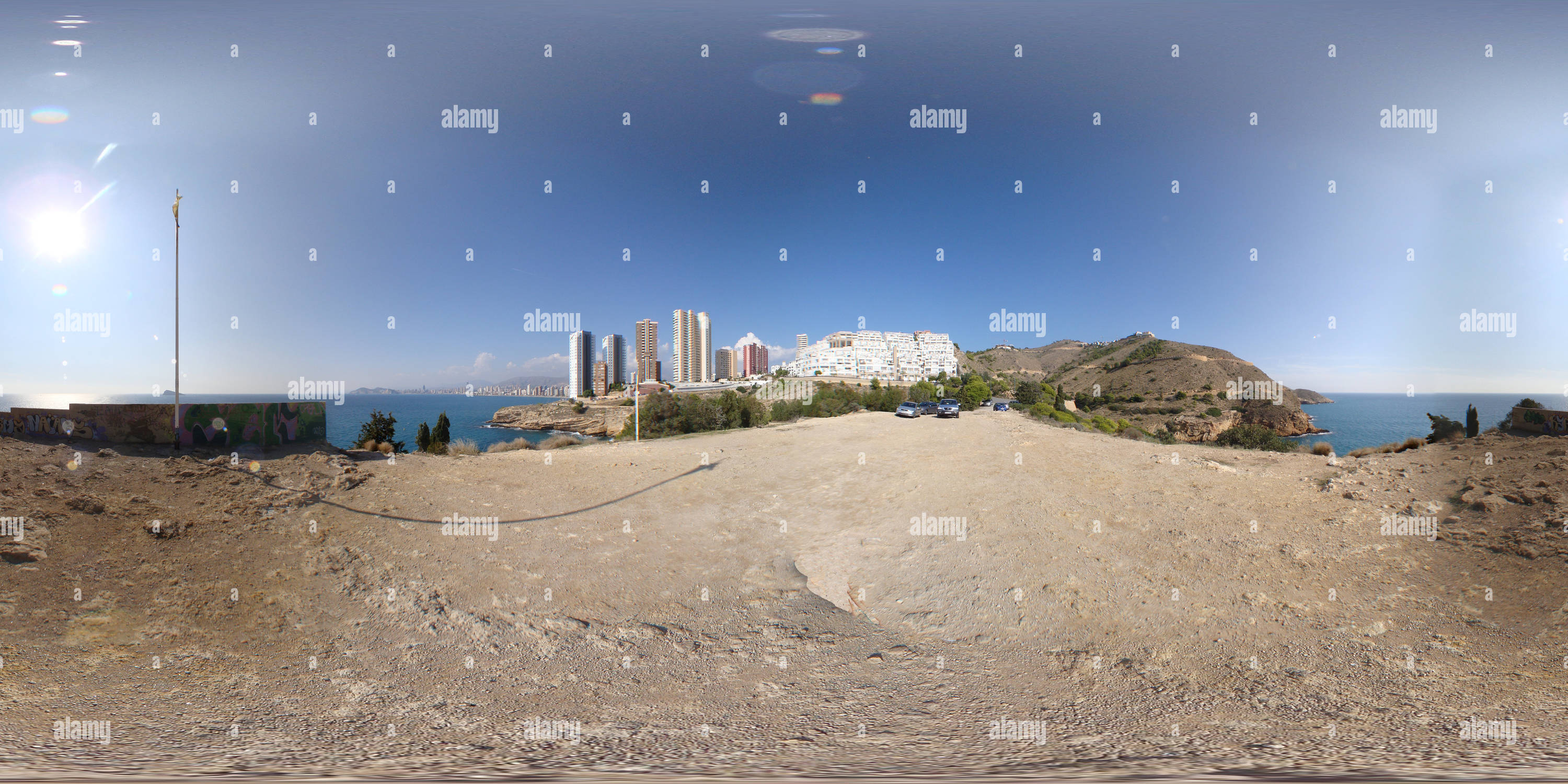 Vista panorámica en 360 grados de Benidorm Sierra Helada www.tourvr360.tk