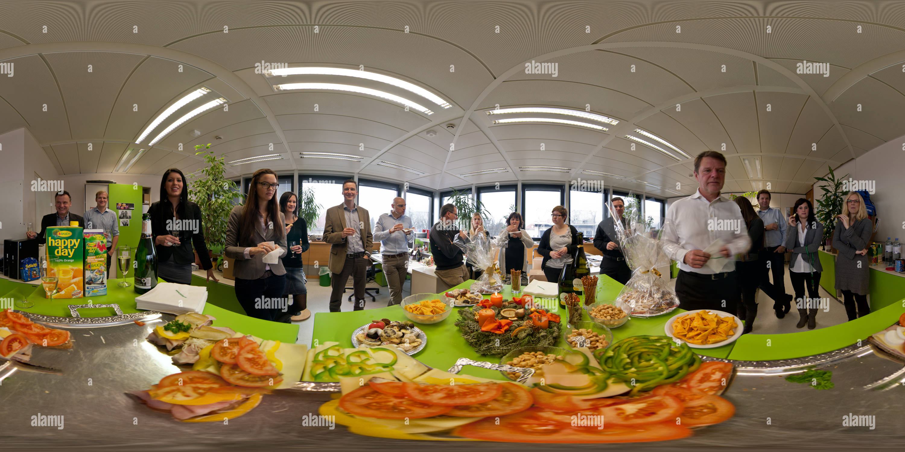 Vista panorámica en 360 grados de Fiesta de Navidad Kelag Marketing