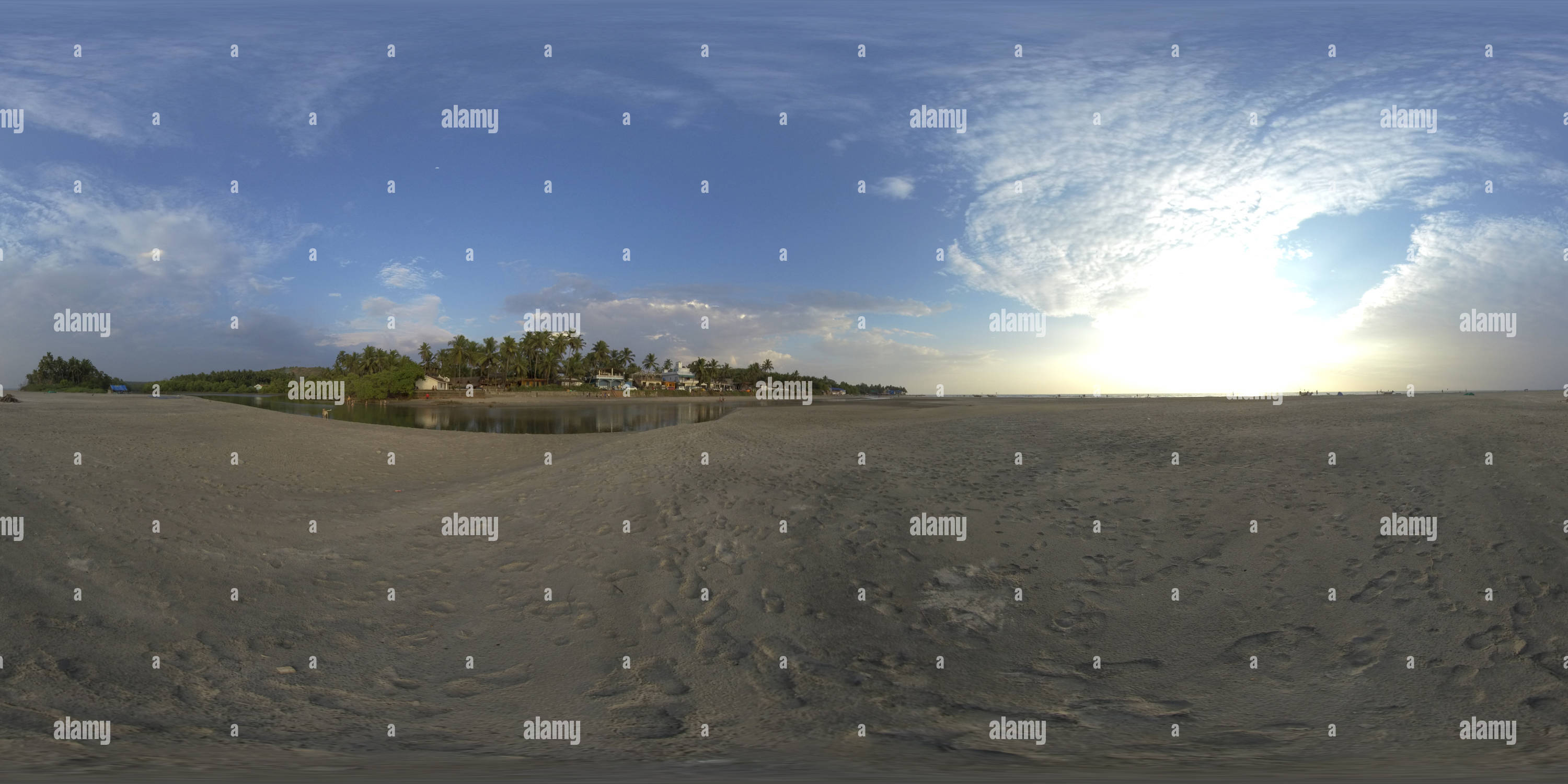 Vista panorámica en 360 grados de Playa de Mandrim