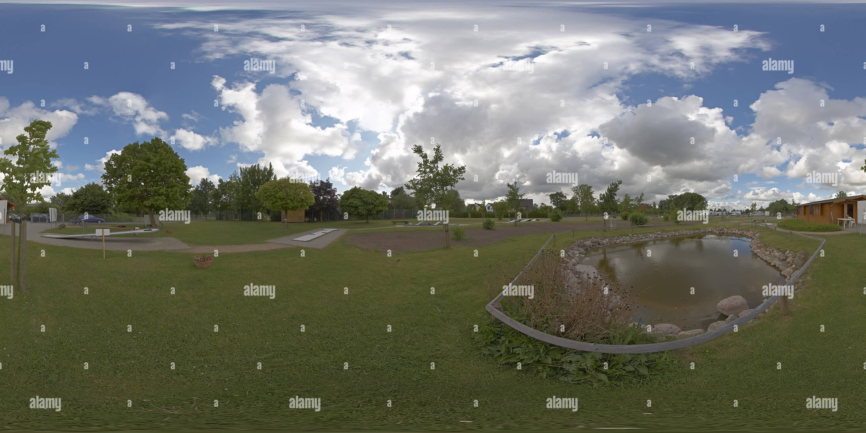 Vista panorámica en 360 grados de Minigolf