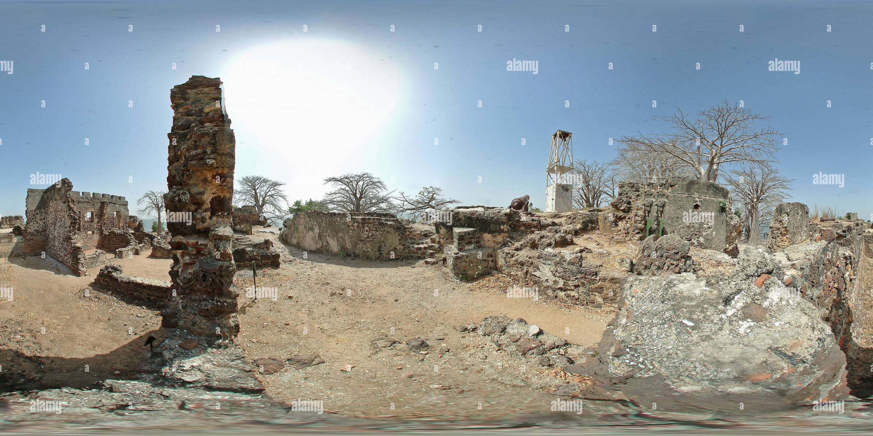 Vista panorámica en 360 grados de La Isla James Gambia 05