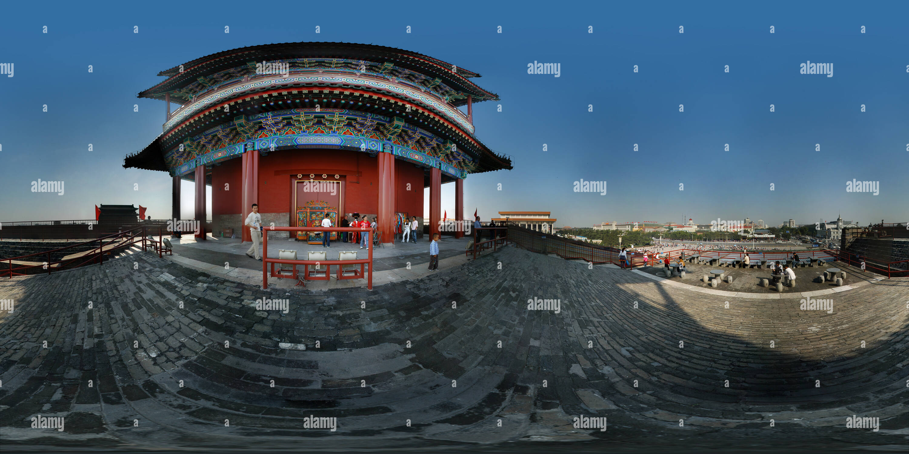 Vista panorámica en 360 grados de Puerta Zhengyangmen