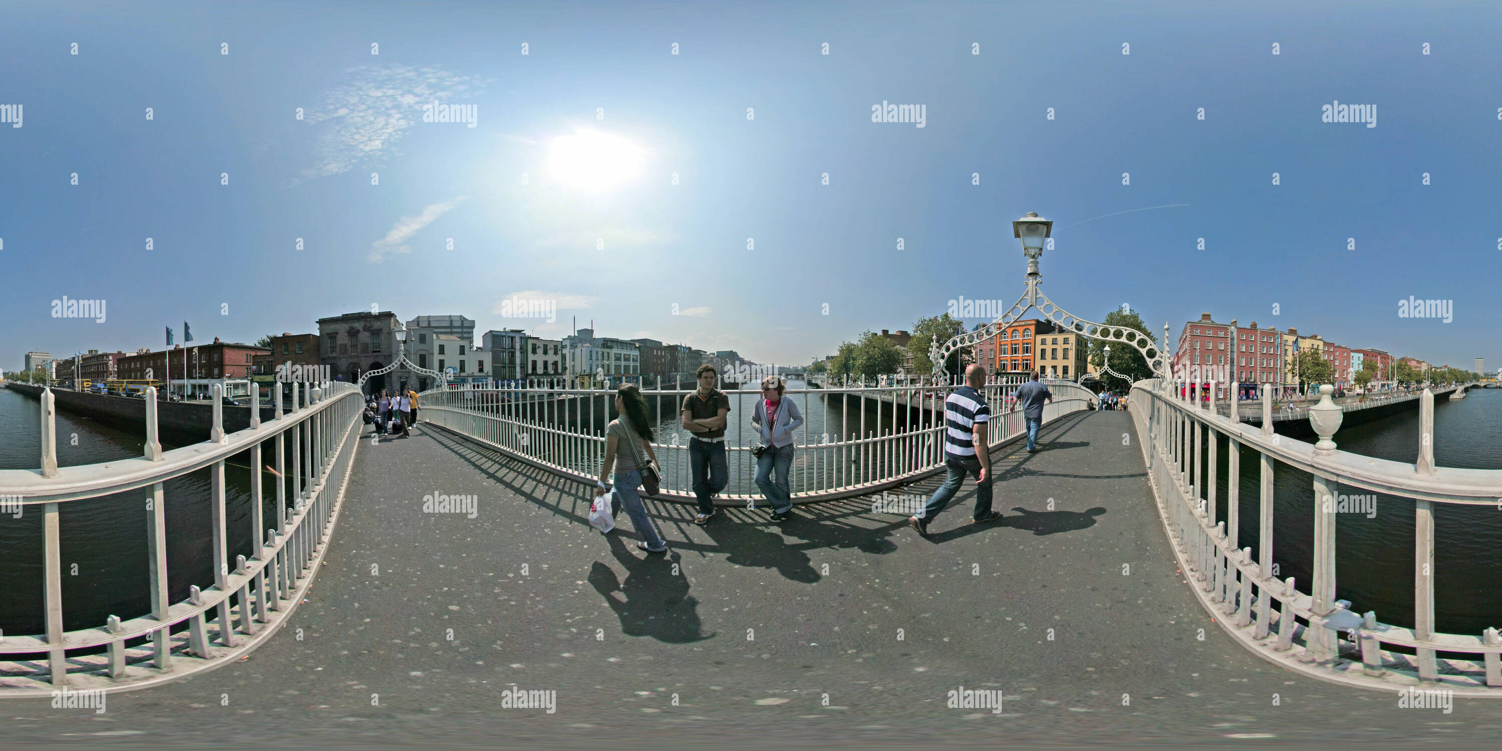 Vista panorámica en 360 grados de La mitad Penny Bridge