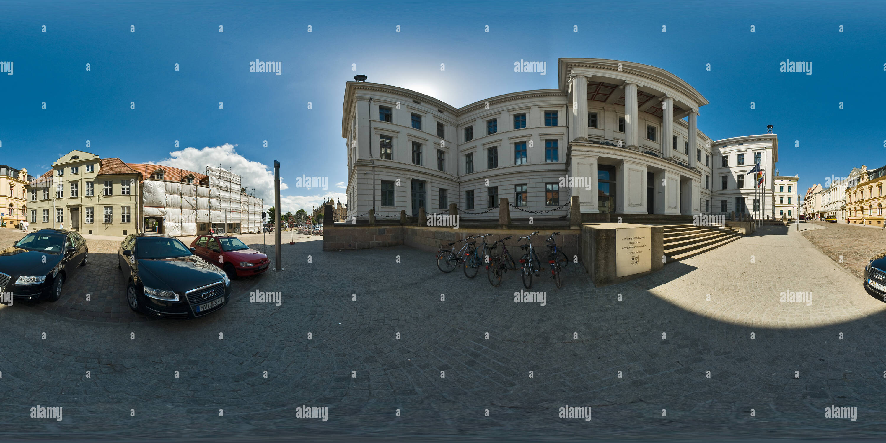 Vista panorámica en 360 grados de Schwerin Landesregierung y