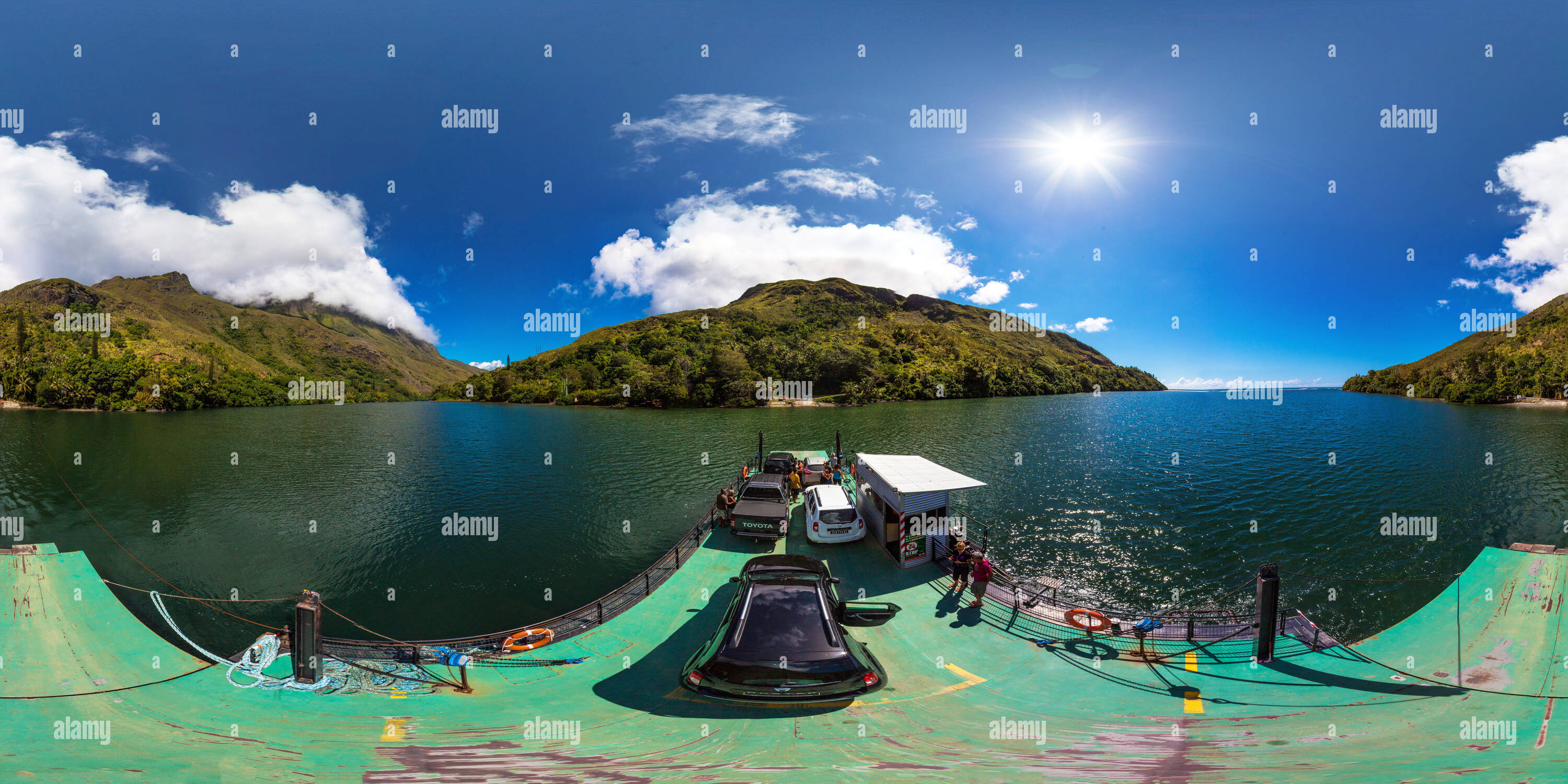 Vista de 360 grados de Sobrevolar Le Bac de la Ouaième Alamy