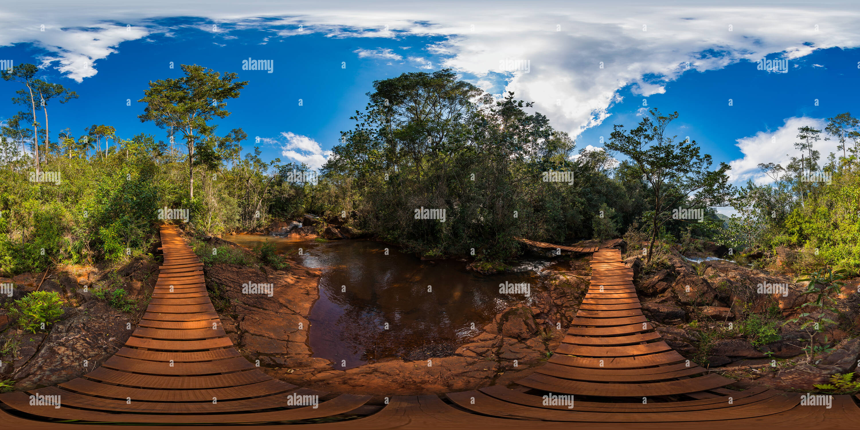 Vista de 360 grados de Cuba Parque Nacional Pinares de Mayarí Salto