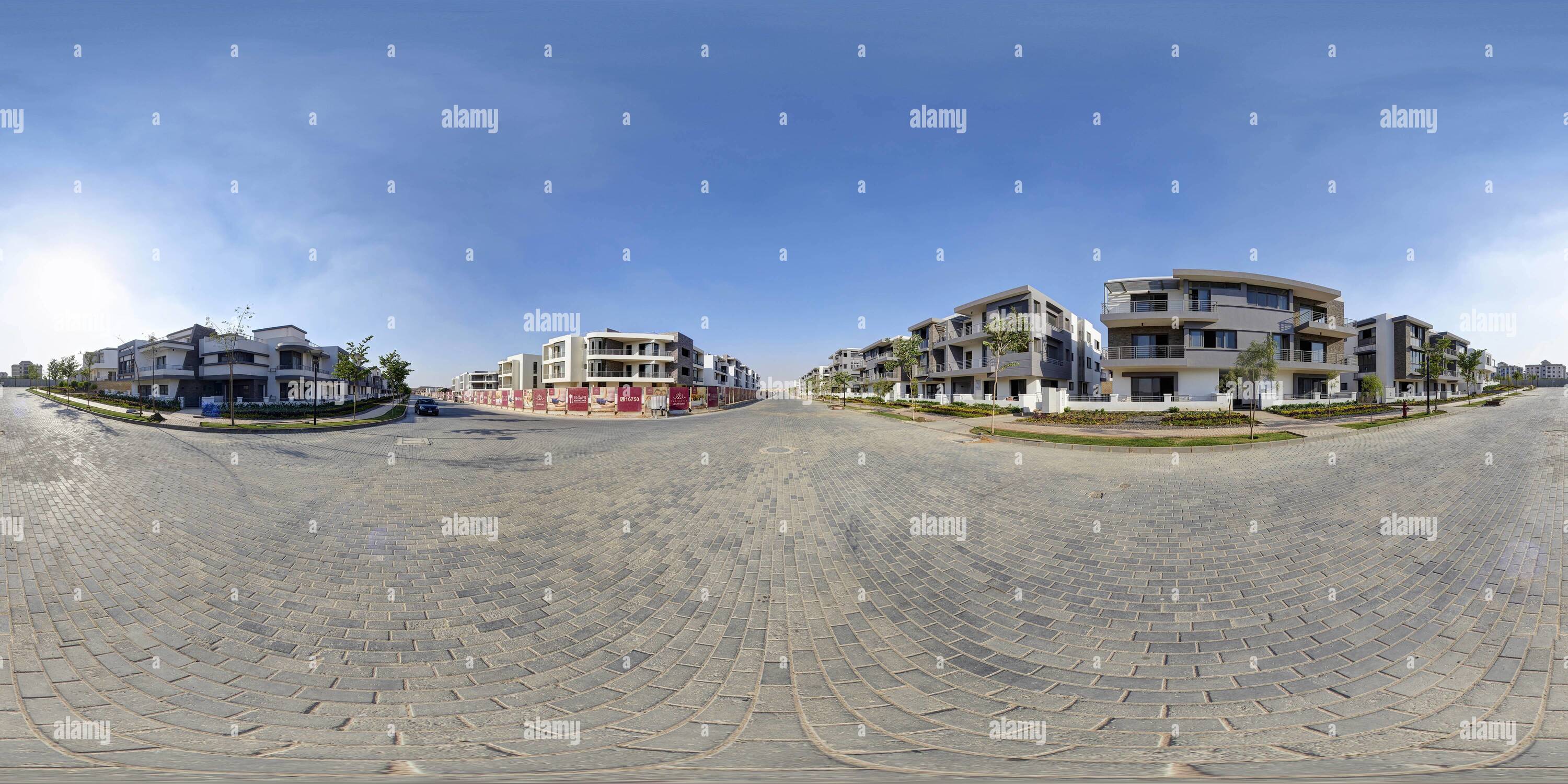 Vista panorámica en 360 grados de Tag Sultan, El Cairo, Egipto