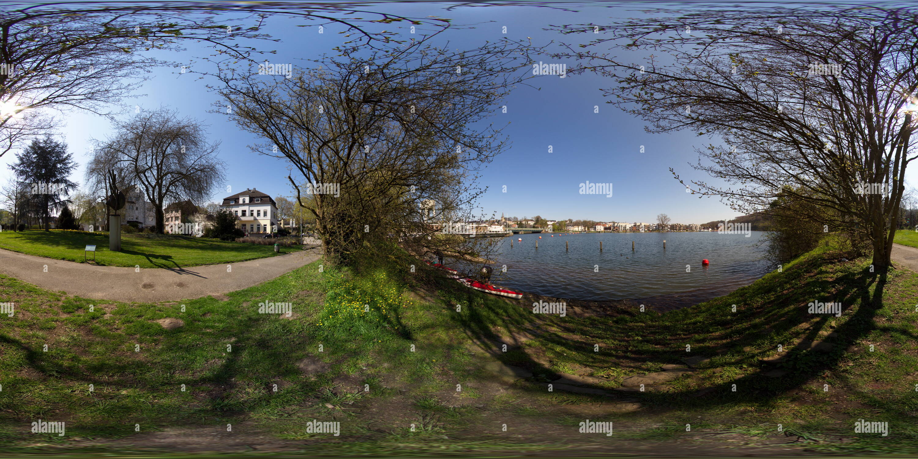 Vista panorámica en 360 grados de Essen-Kettwig Oberwasser