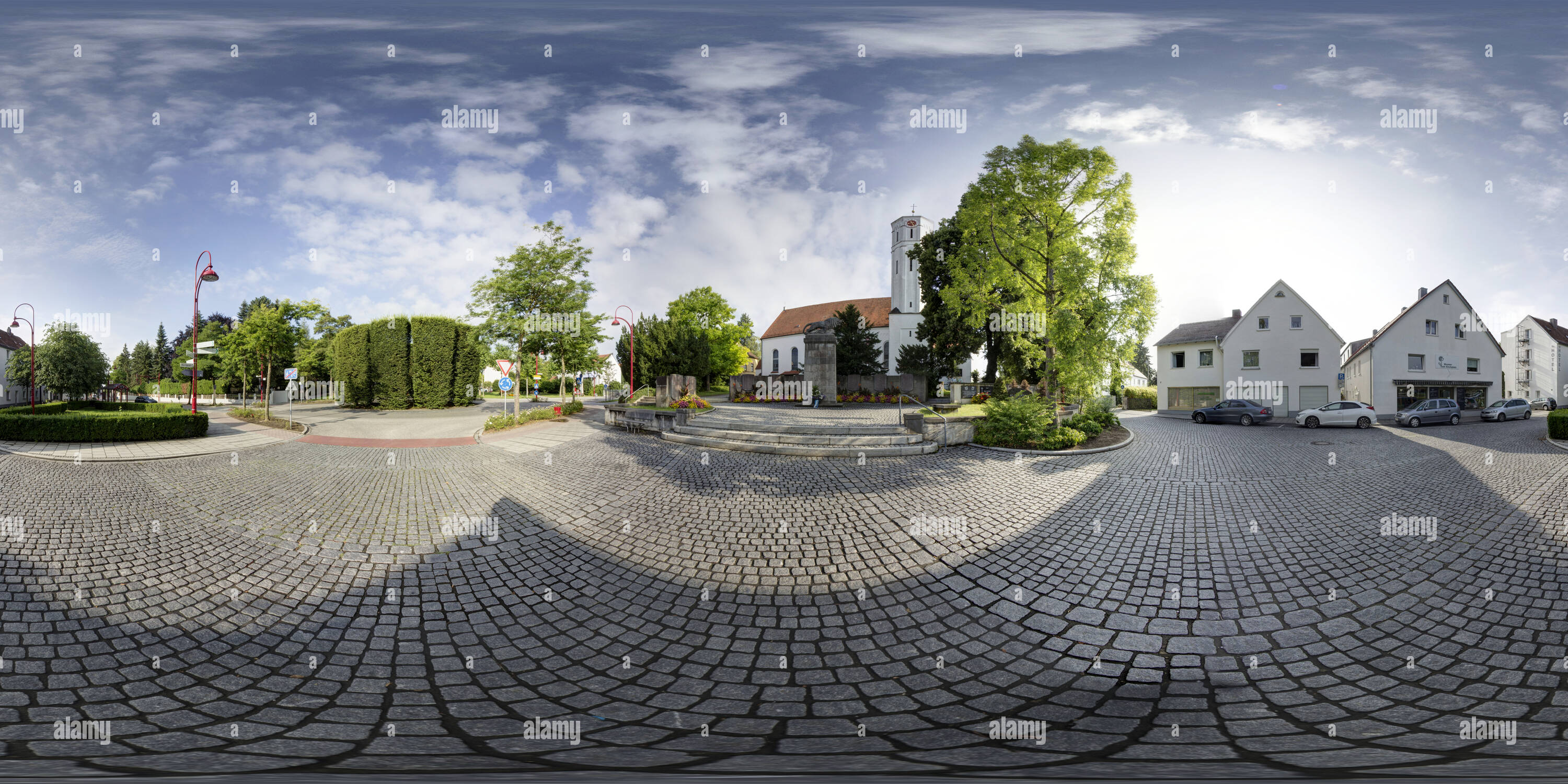 Vista panorámica en 360 grados de Gersthofen Jakobus St.
