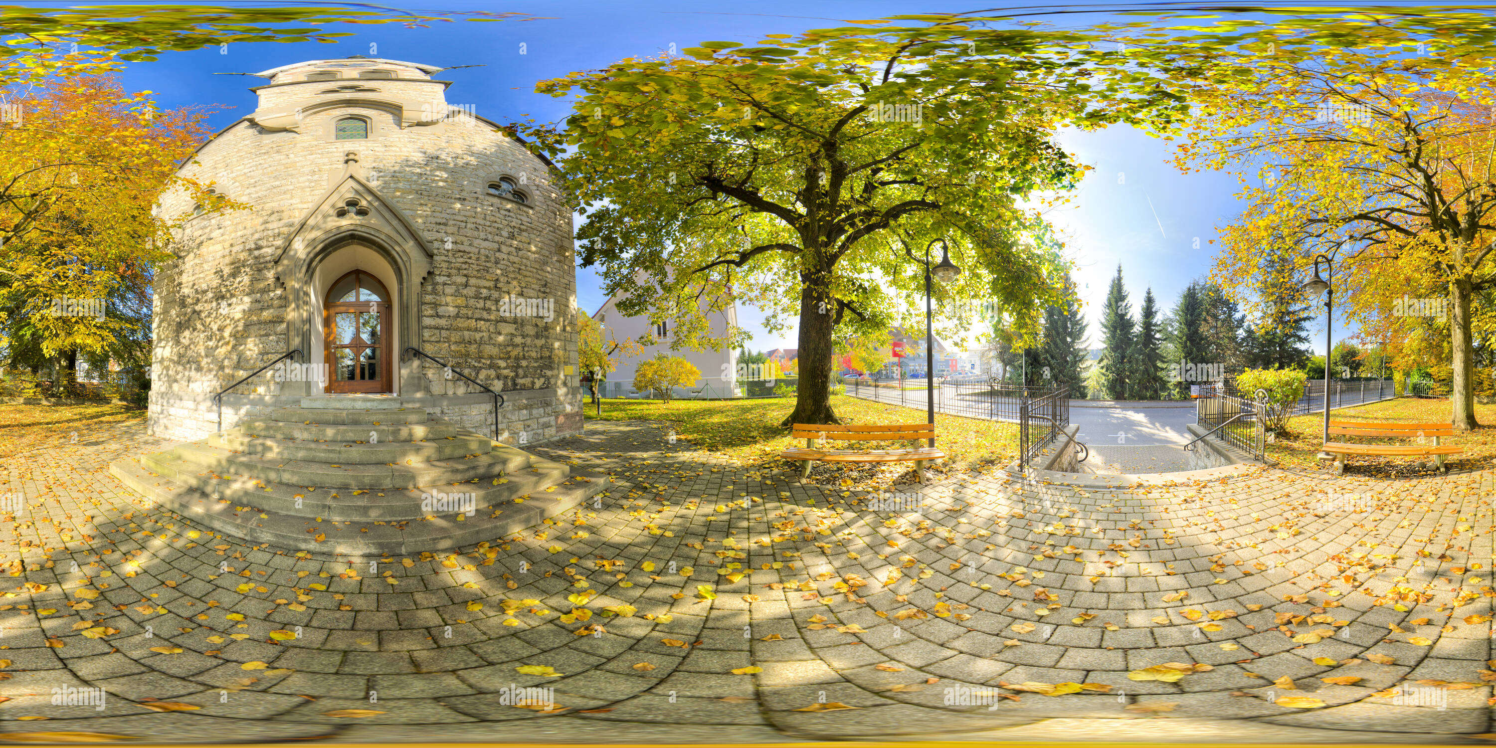 Vista panorámica en 360 grados de Grenzach-Wyhlen Fiedenskirche