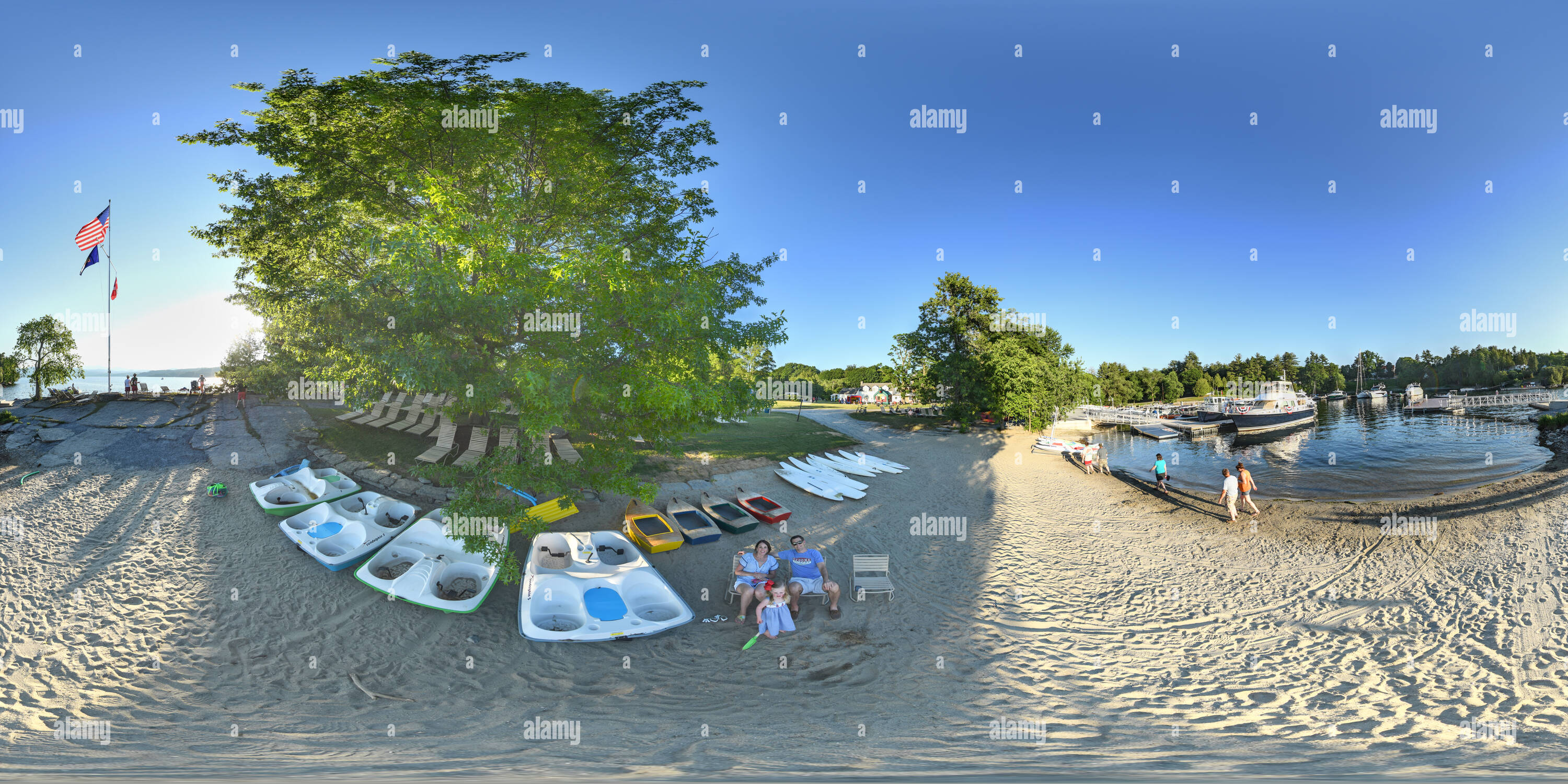 Vista panorámica en 360 grados de En Gallagher's Basin Harbor Club