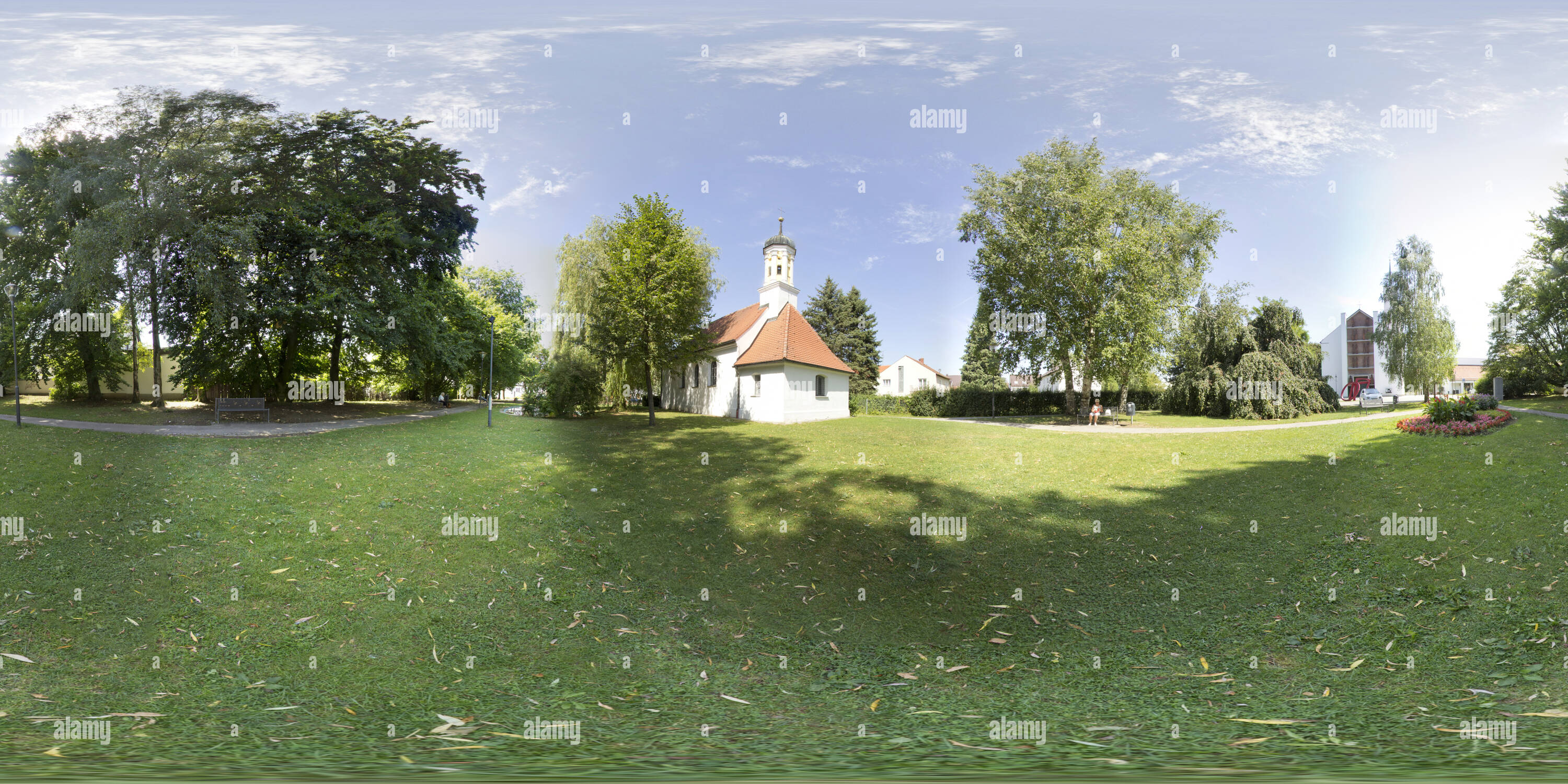 Vista panorámica en 360 grados de Neusäß Ägidiuskapelle