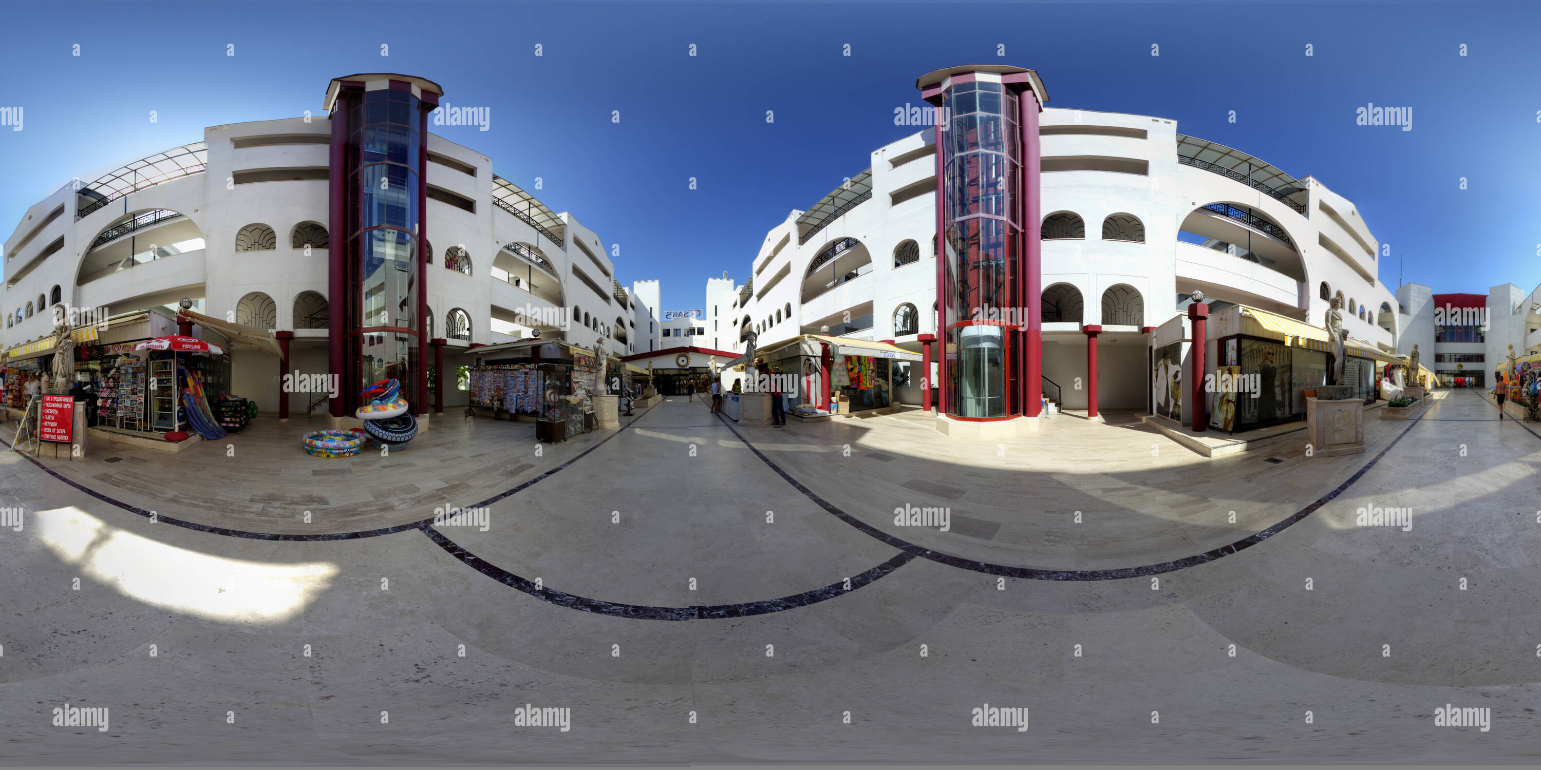 Vista panorámica en 360 grados de César el mercado hotelero