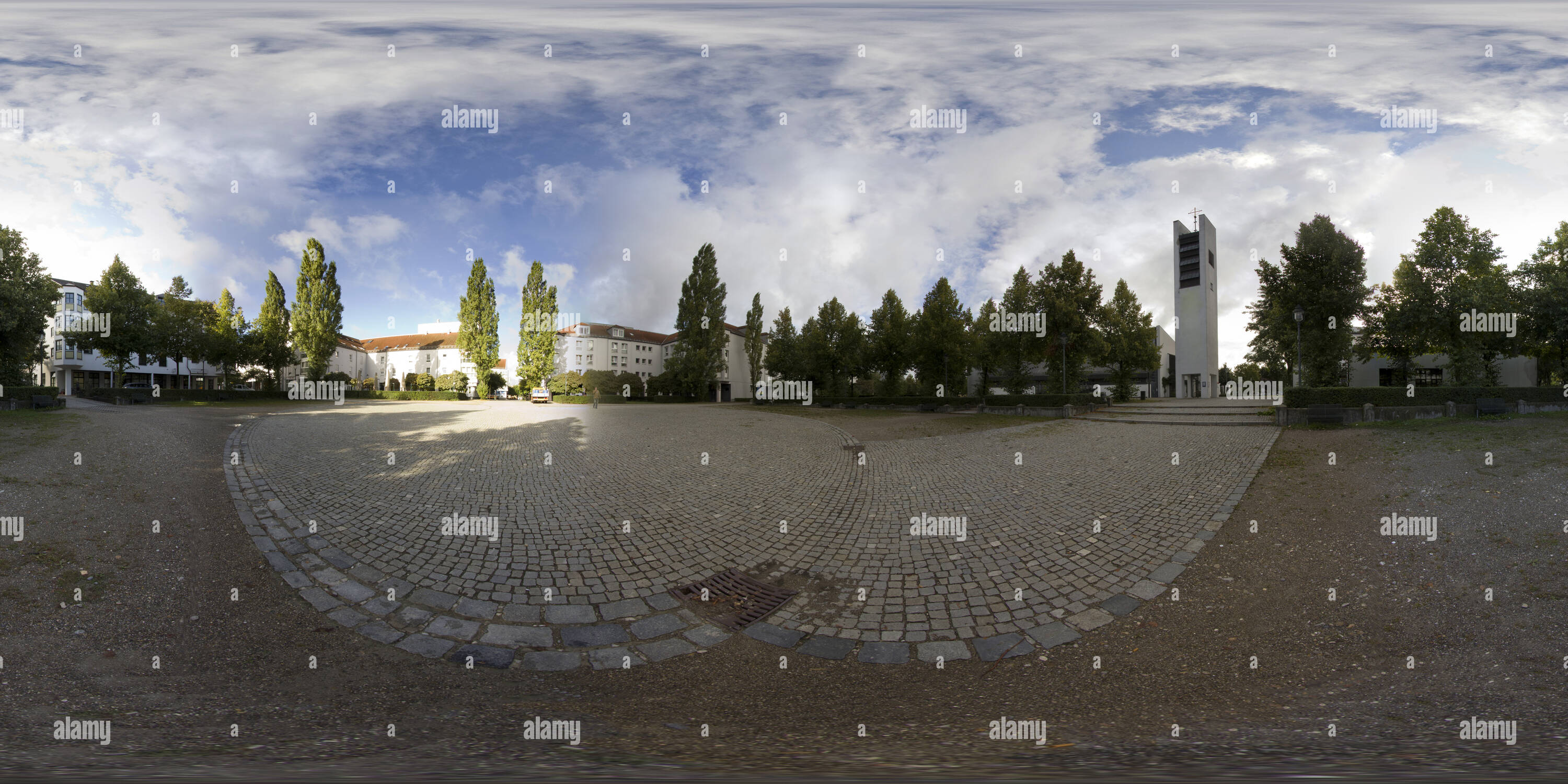 Vista panorámica en 360 grados de El Pfarrei Zum Guten Hirten Turm