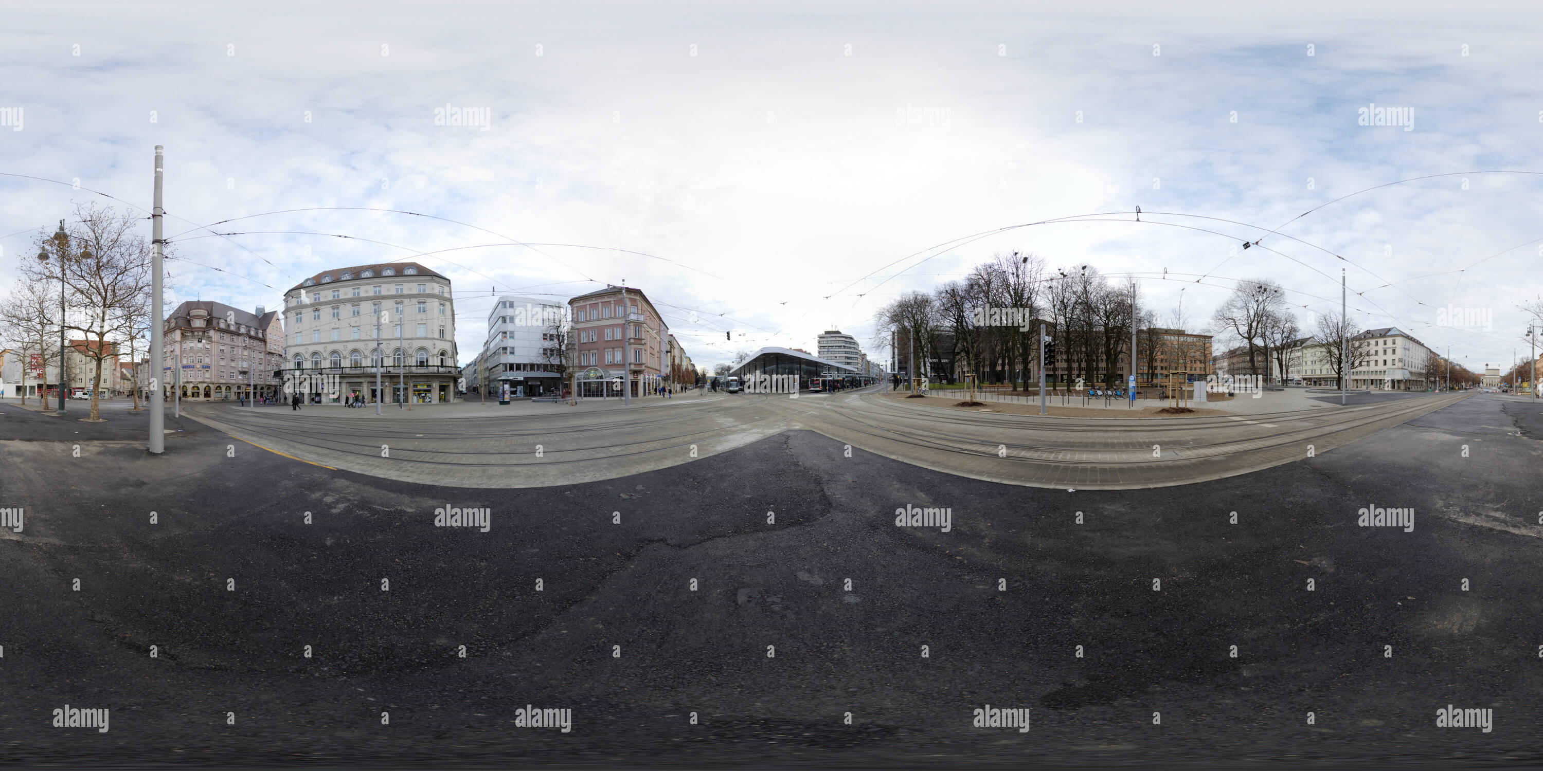 Vista panorámica en 360 grados de Augsburg Koenigsplatz 02