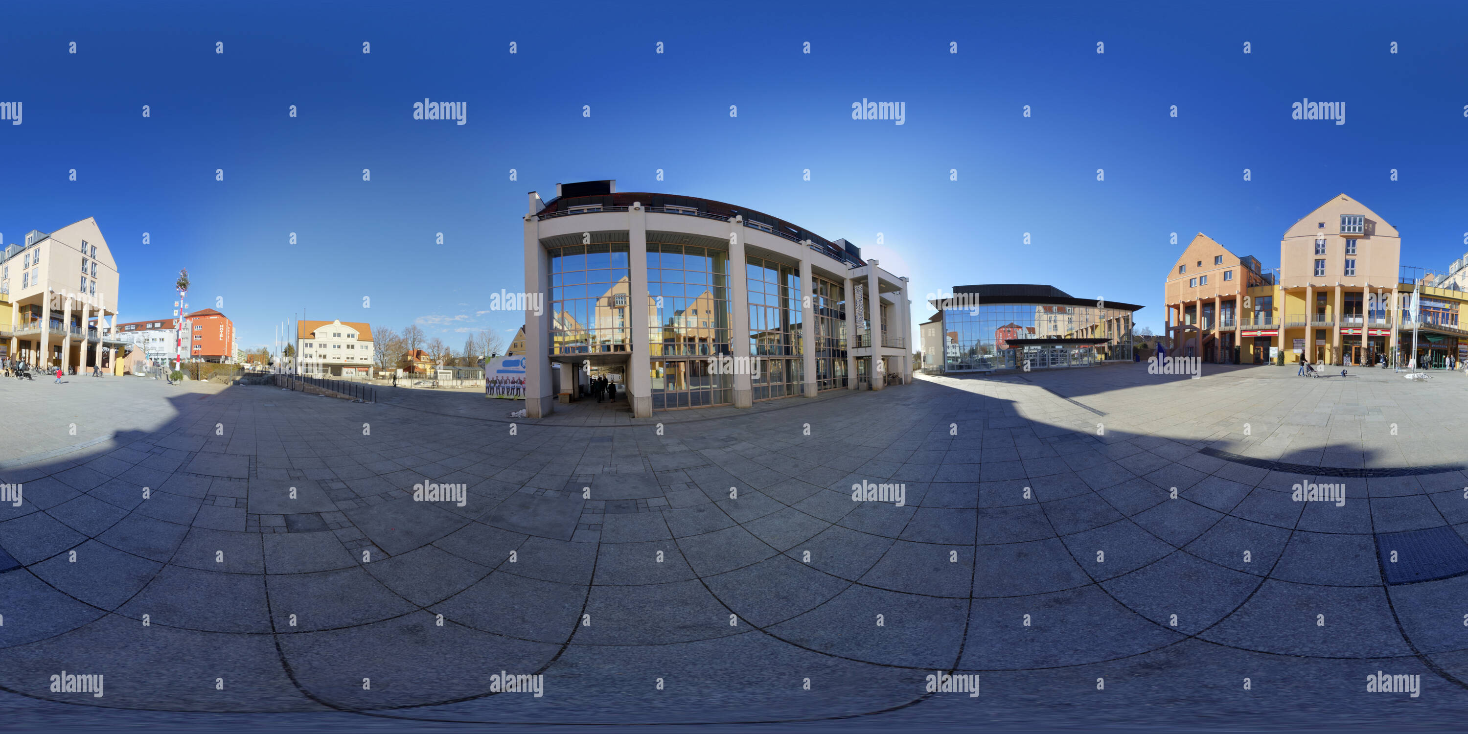 Vista panorámica en 360 grados de Centro ciudad Gersthofen