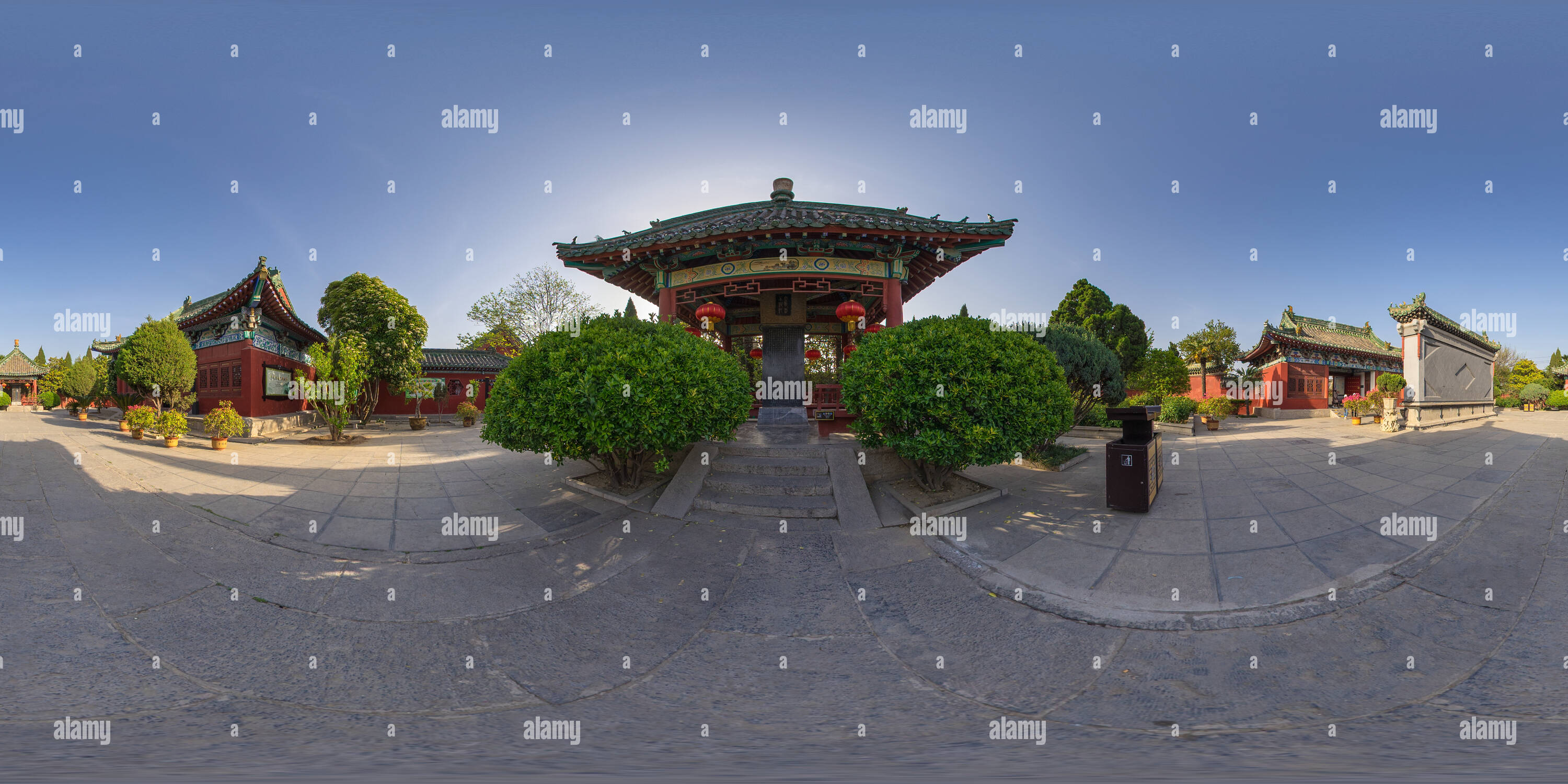 Vista panorámica en 360 grados de Bao Gong Memorial Hall