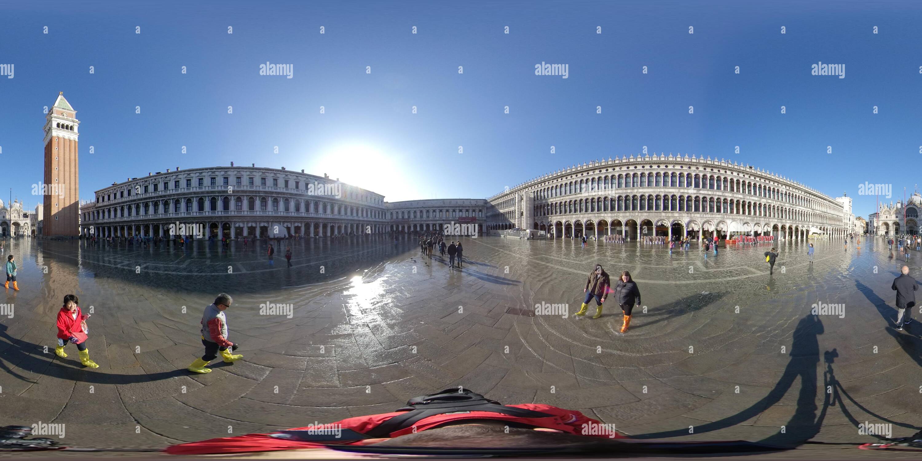Vue panoramique à 360° de 360° Photo de la Piazza San Marco et du Palazzo Ducale sur novembre 2019