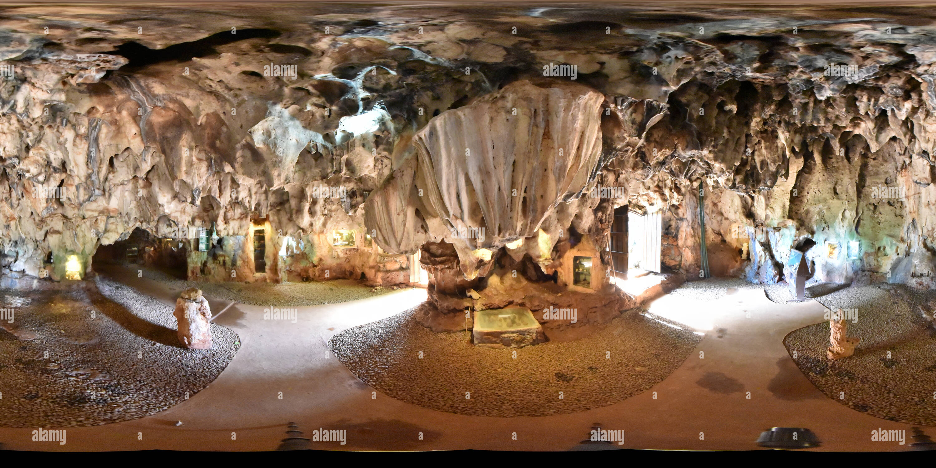 Vue panoramique à 360° de Chamber1, Museo arqueológico «la cueva del paraíso, Baracoa, Cuba