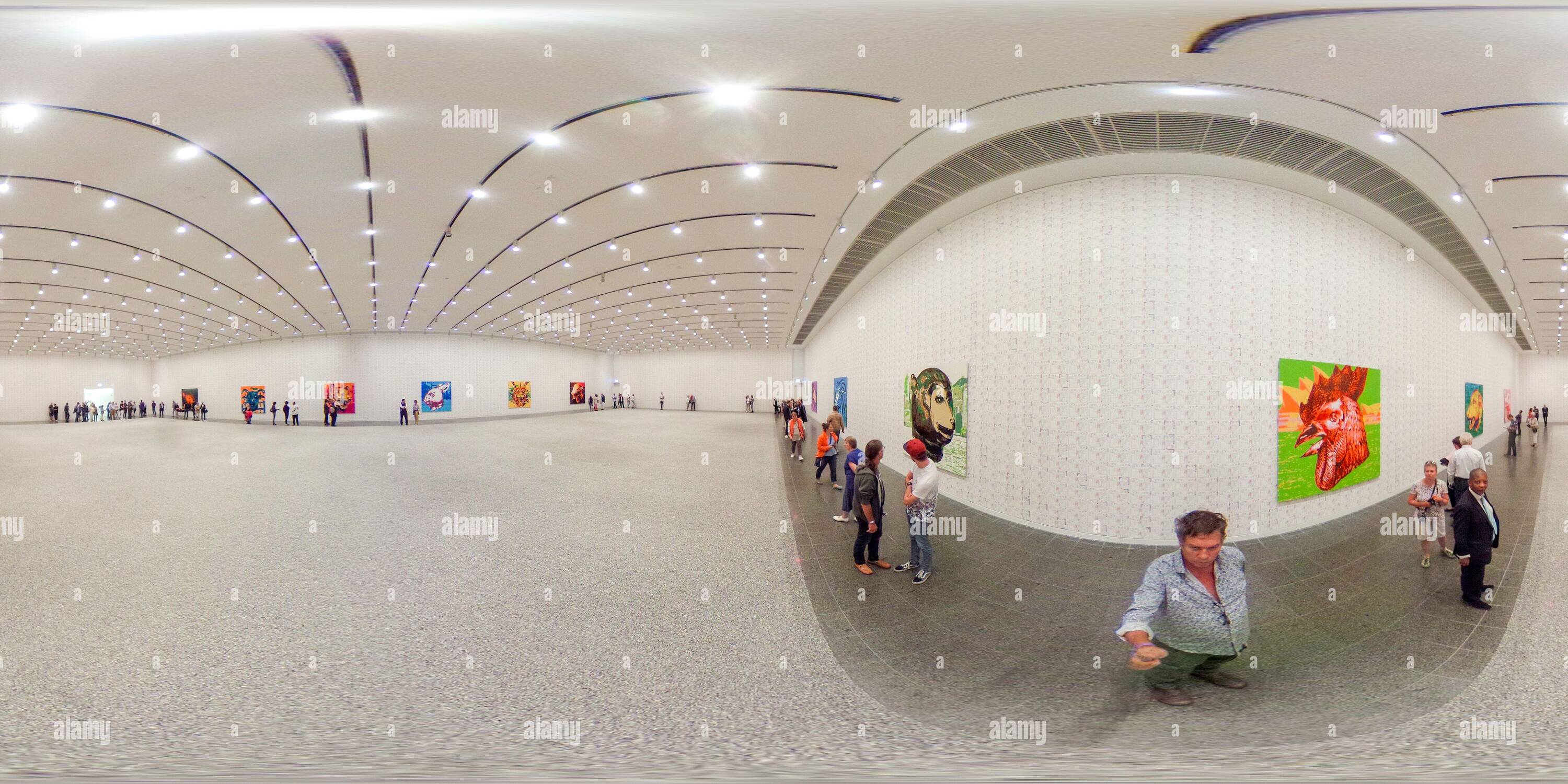 Vue panoramique à 360° de Ai Weiwei „Sunflower-Seeds“ 2010, K20 Kunstsammlung NRW, Düsseldorf 20.8.2019