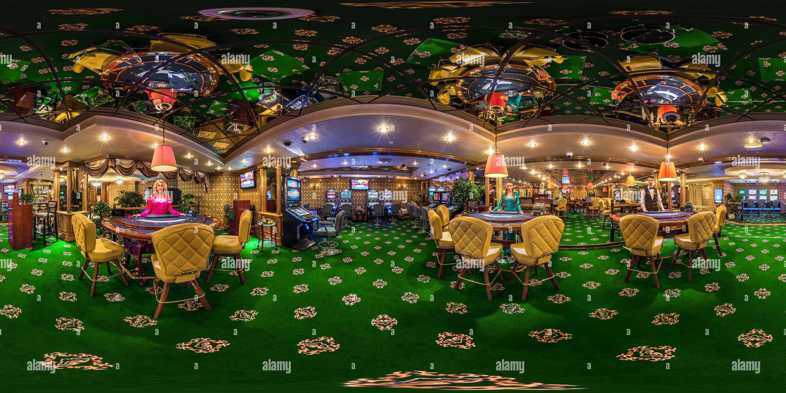 Vue à 360° de LAS VEGAS, États-Unis - AVRIL, 2017: Full Seamless hdri ...