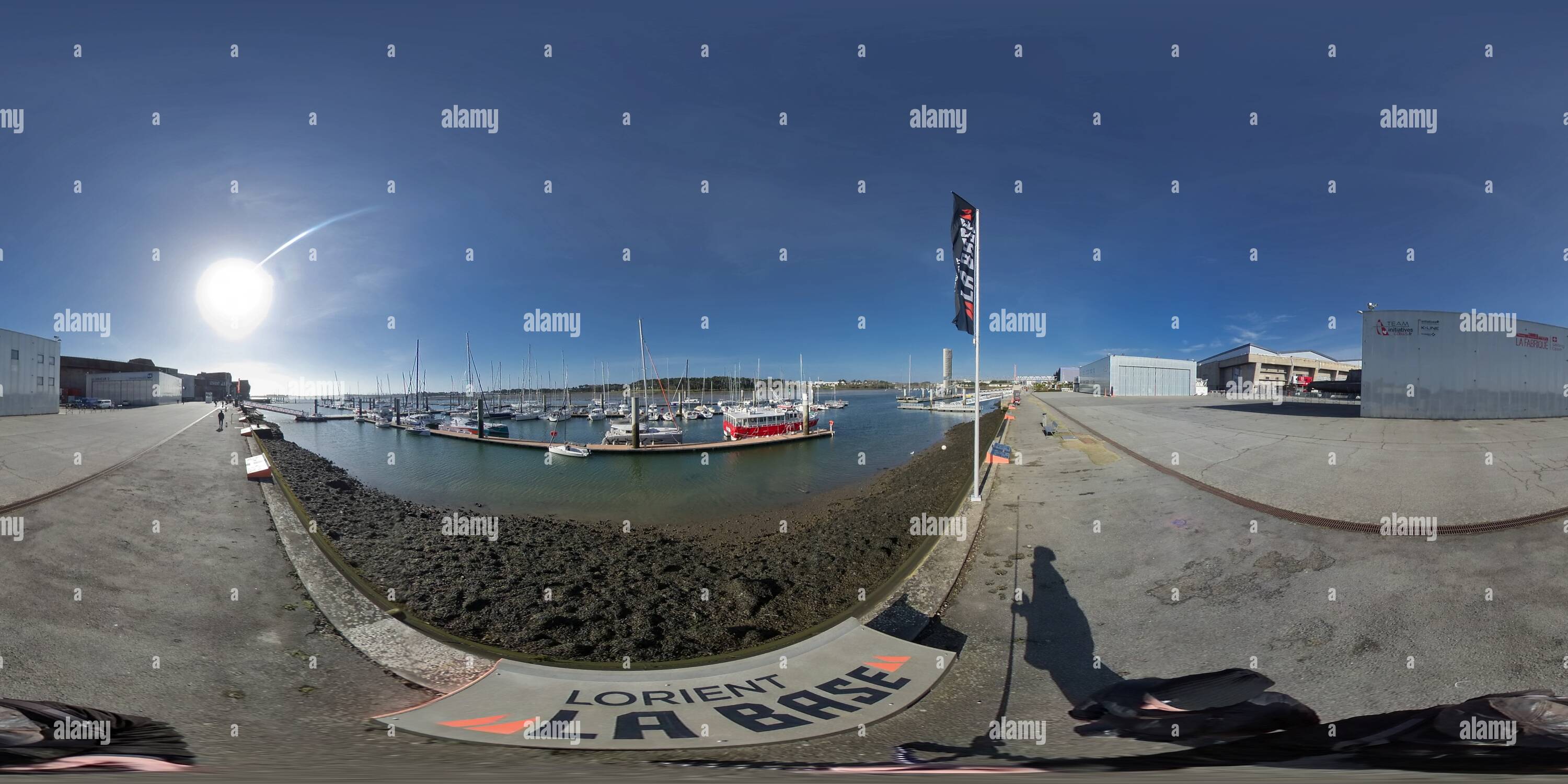 Vue panoramique à 360° de cité de la voile Eric Tabarly