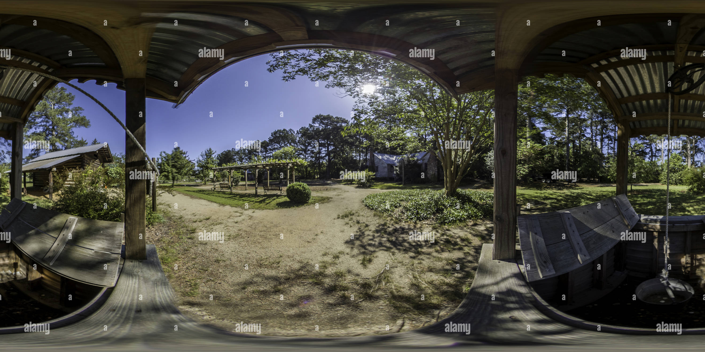 Vue panoramique à 360° de Cape Fear Botanical Garden Country House