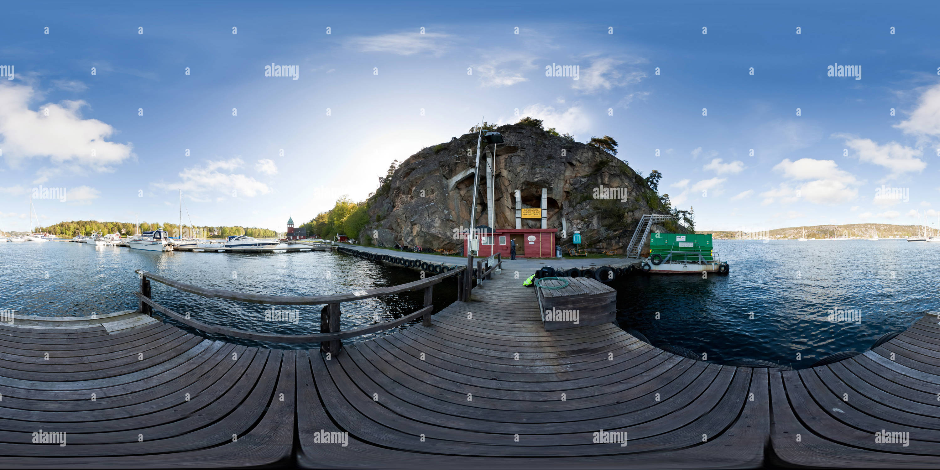 Vue panoramique à 360° de Hankø, Norvège