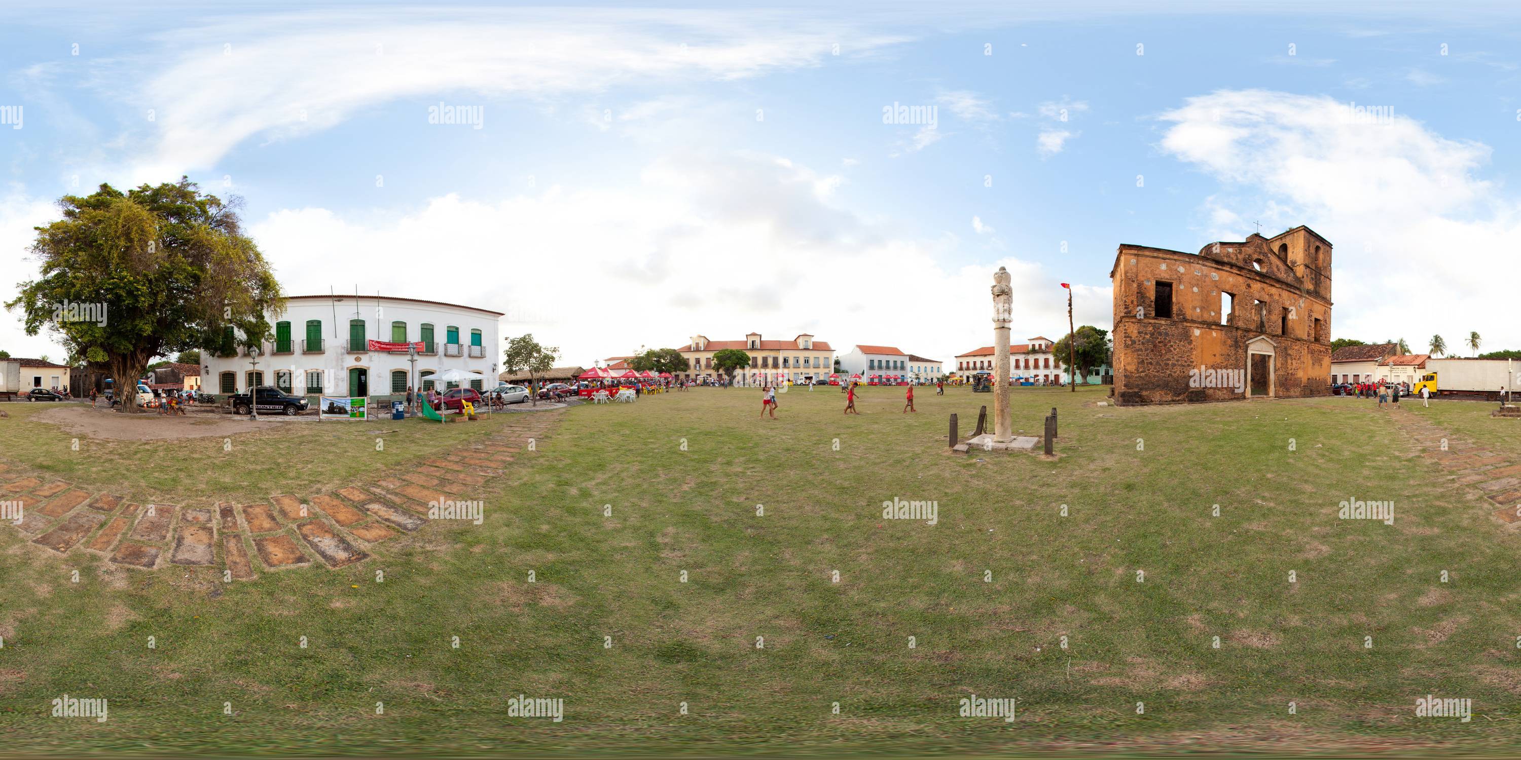 Vue panoramique à 360° de Ruinas Igreja, Alcantara, Maranhão