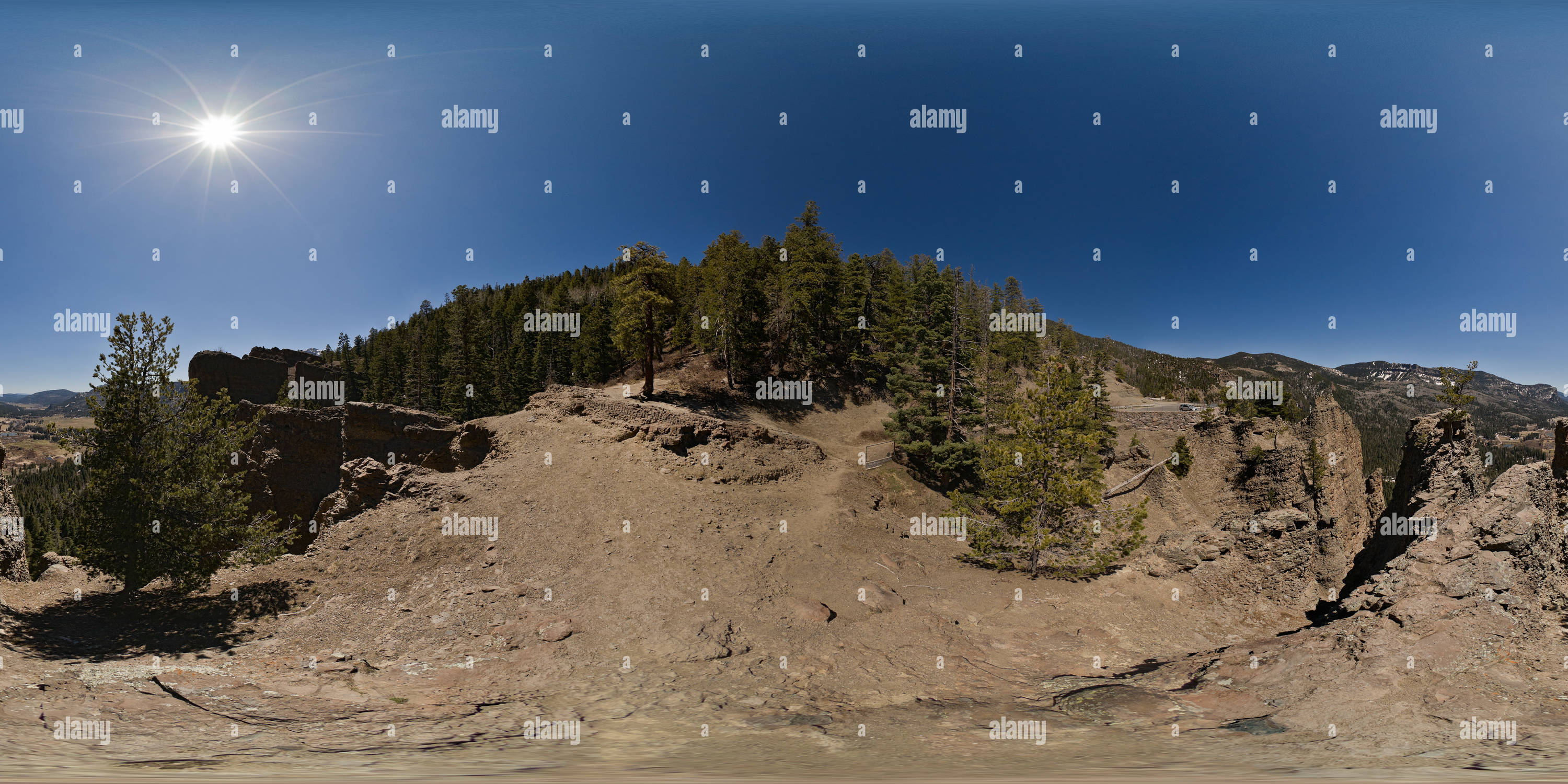Vue panoramique à 360° de Wolf Creek Pass