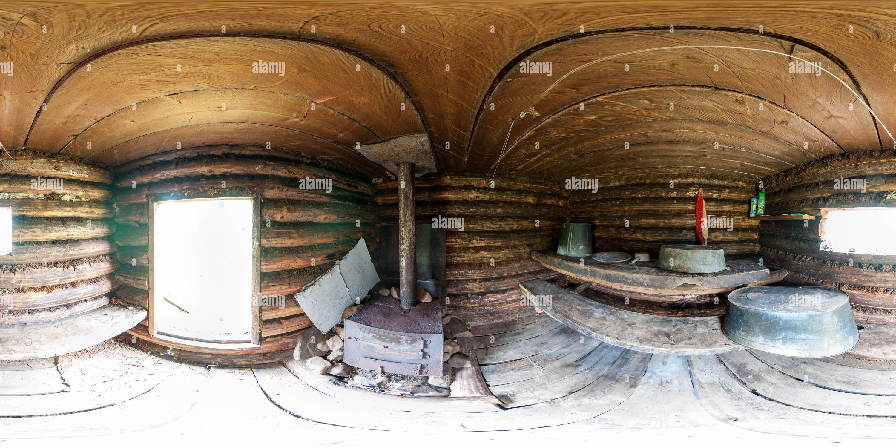 Vue panoramique à 360° de Intérieur d'une salle de bain