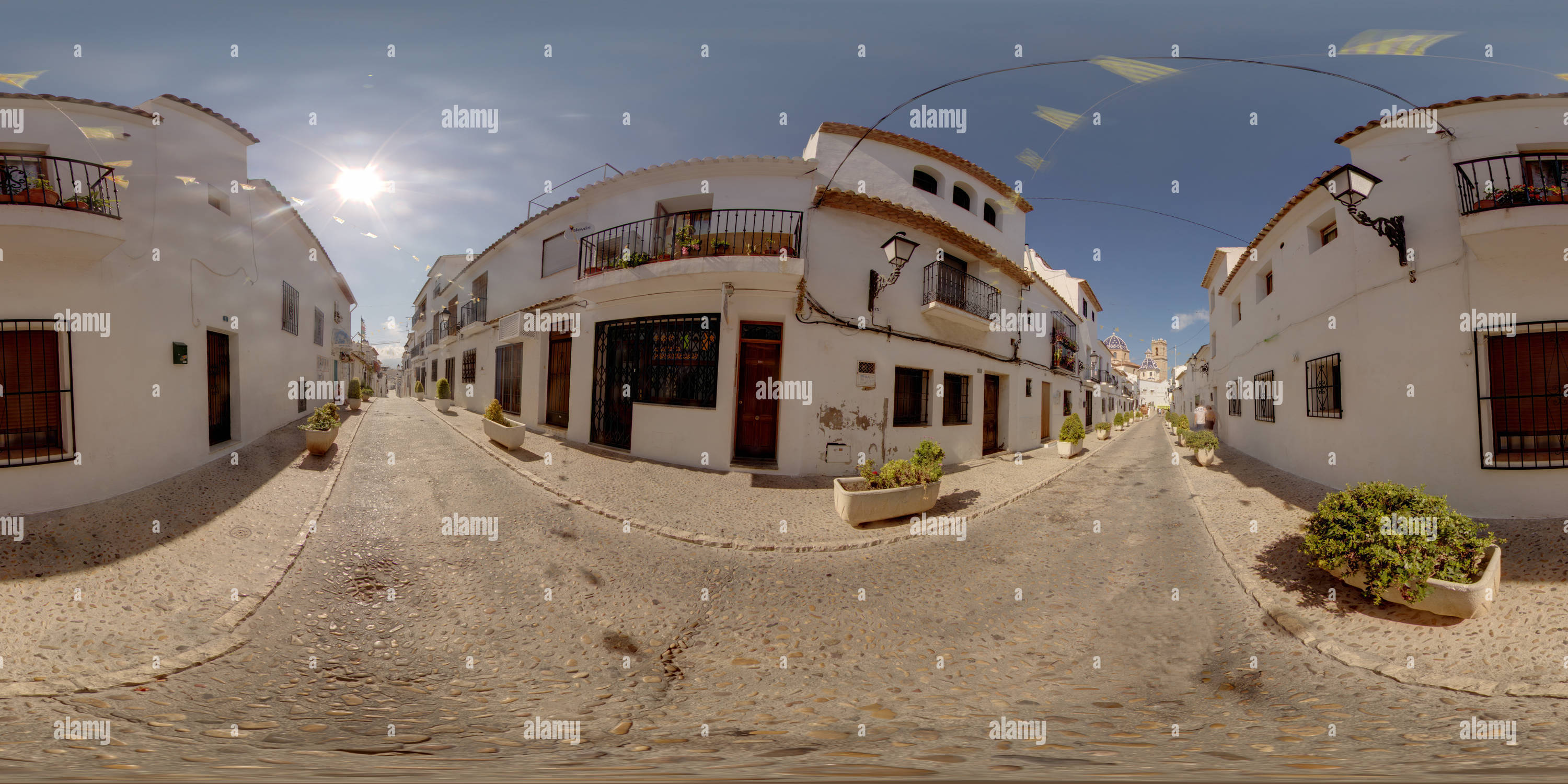 Vue panoramique à 360° de La vieille ville d'Altea