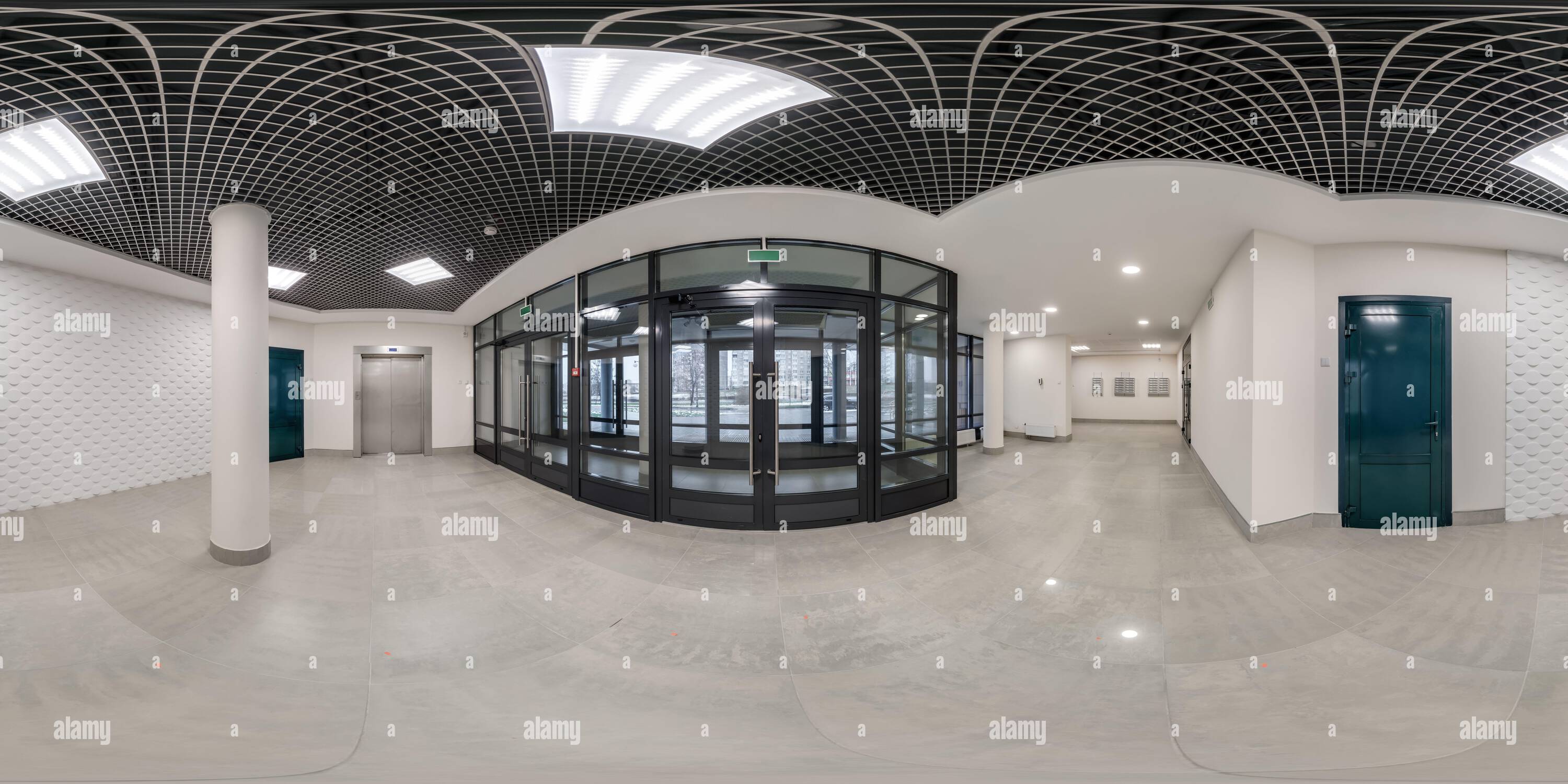 Vue à 360° de vue panoramique du hdri 360 sphérique sans couture dans ...