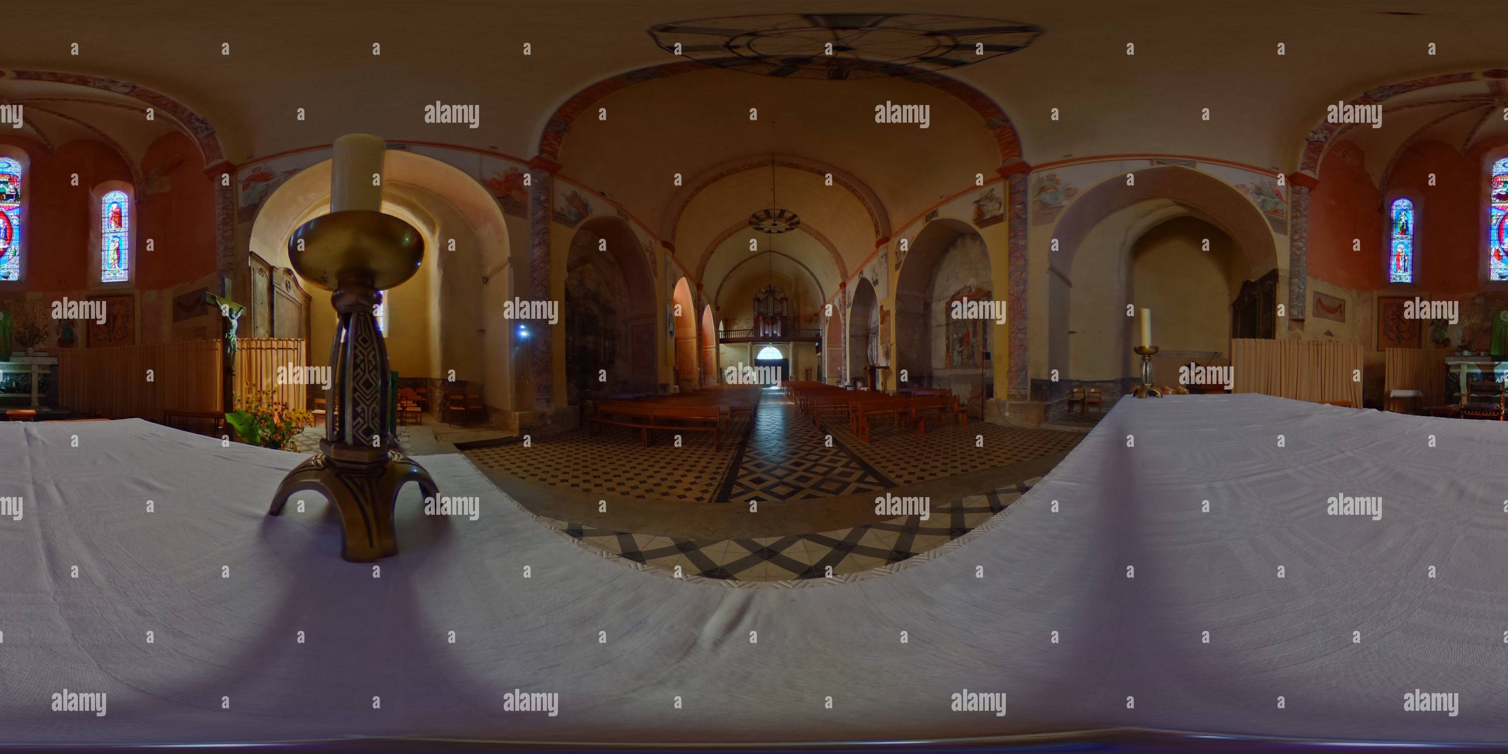 Vue panoramique à 360° de Église de Belvès