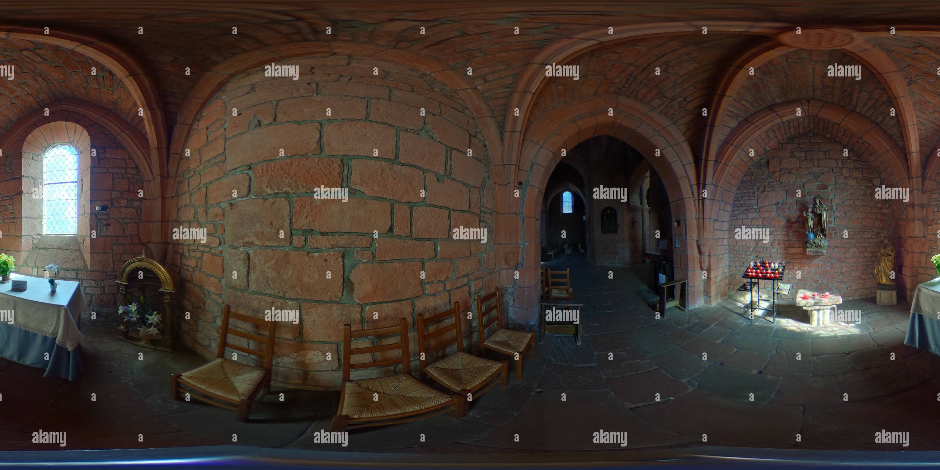 Vue panoramique à 360° de Église de Collonges-la-Rouge 2