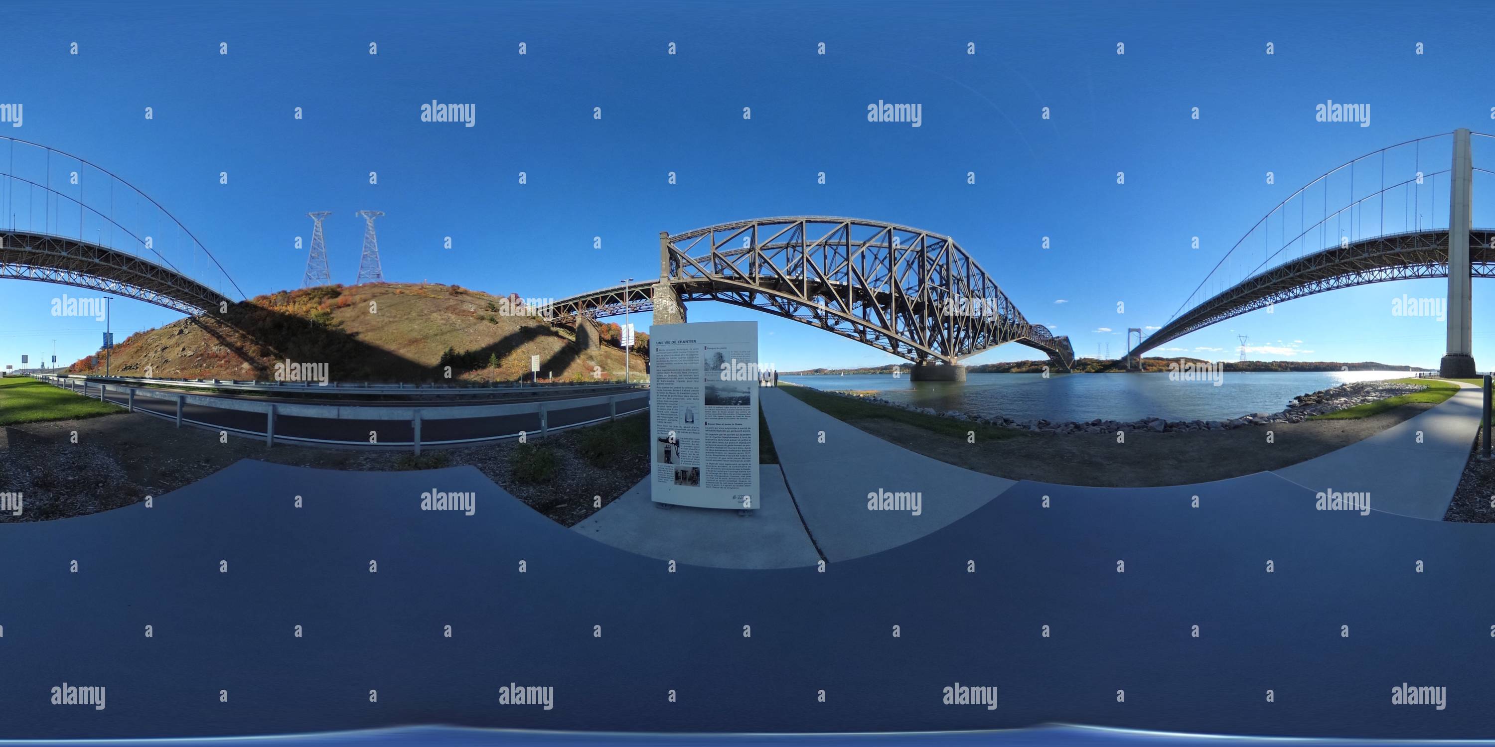 Vue panoramique à 360° de Ender les 2 ponts du Québec 2